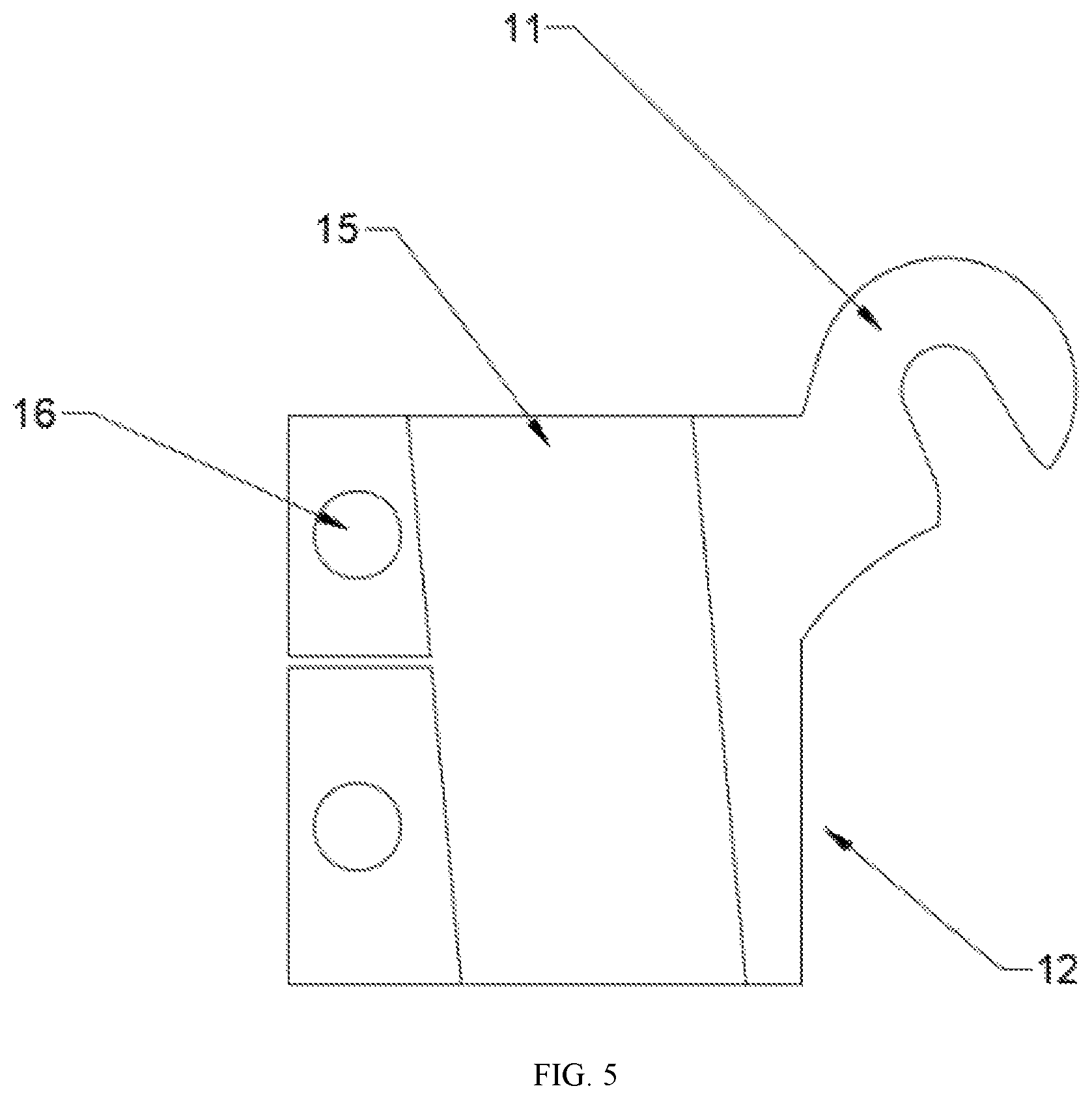 Patent US11787495 Figure 5 – Foldable bicycle and electric bicycle frame