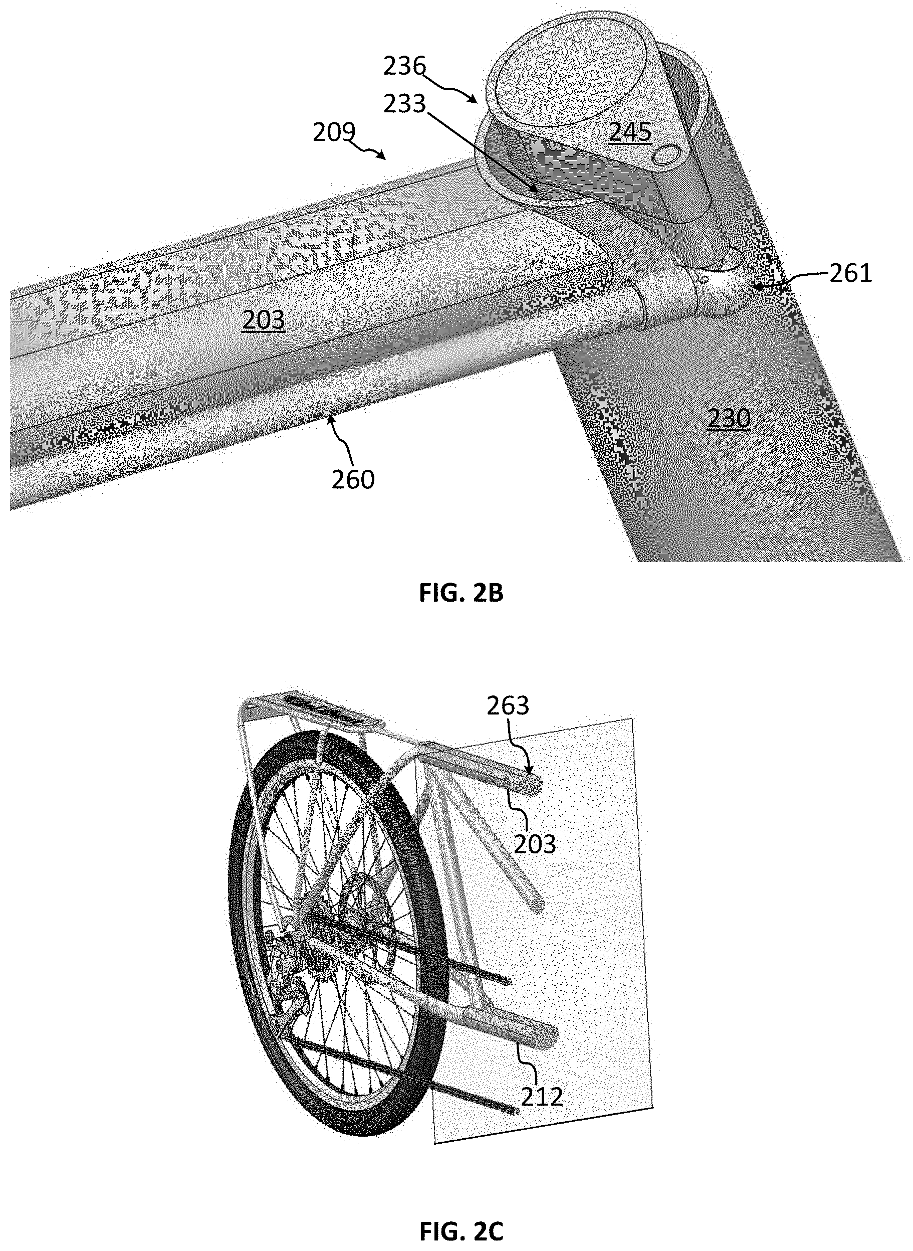 Patent US11787497 Figure 3 – Semi-recumbent bicycle with integrated seat and steering system