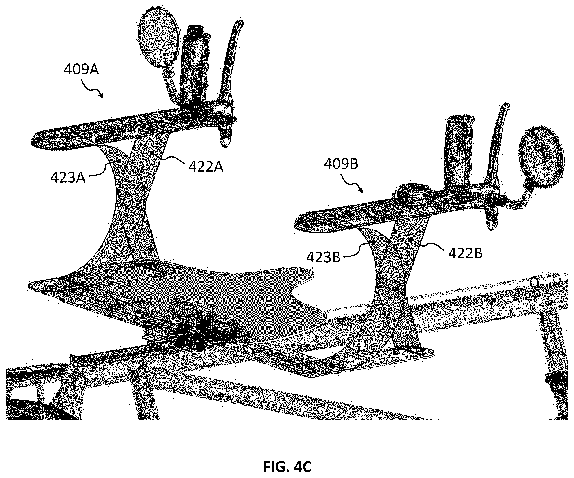 Patent US11787497 Figure 12 – Semi-recumbent bicycle with integrated seat and steering system