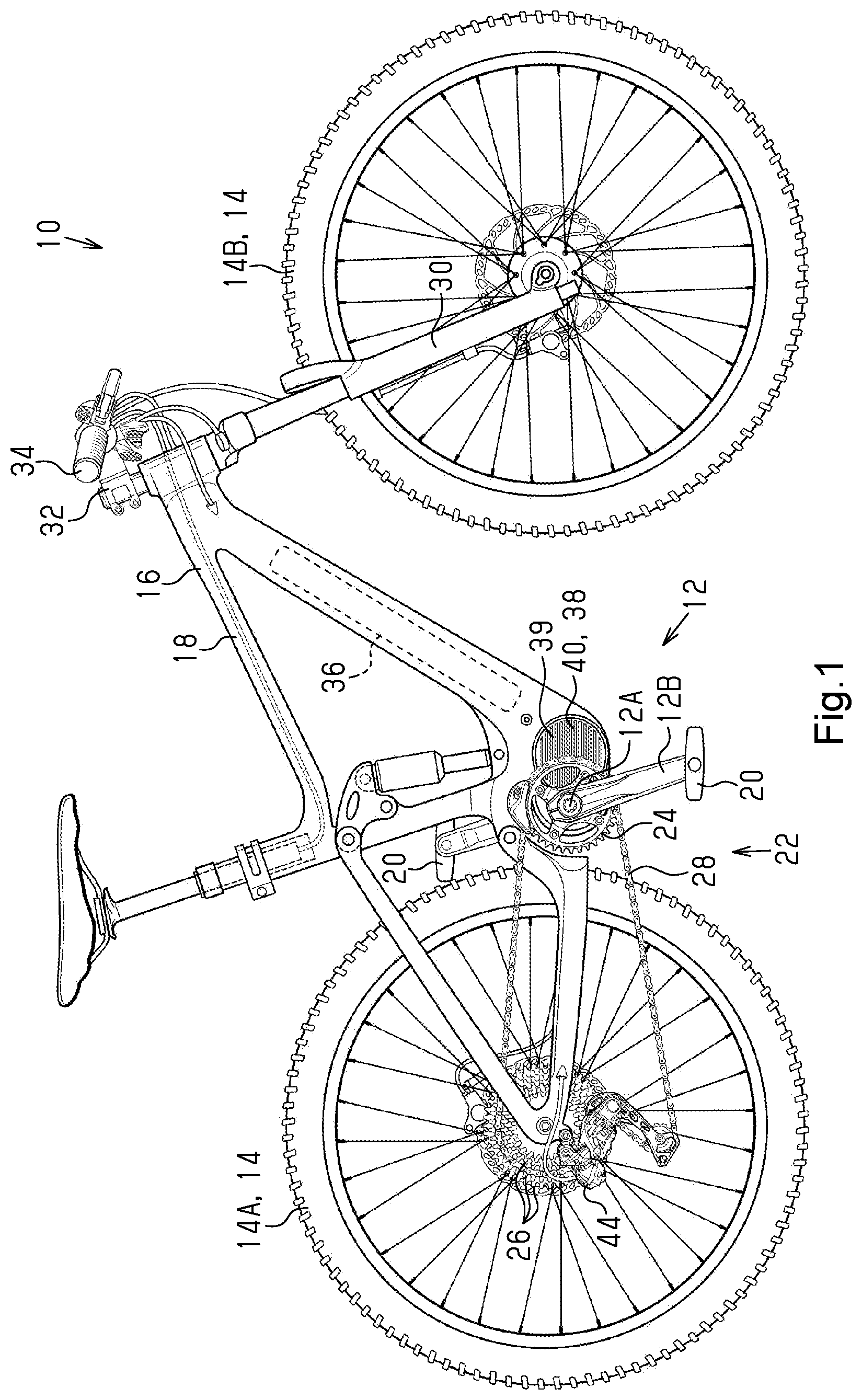 Patent US11787501 Figure 1 – Human-powered vehicle determination device and human-powered vehicle control device