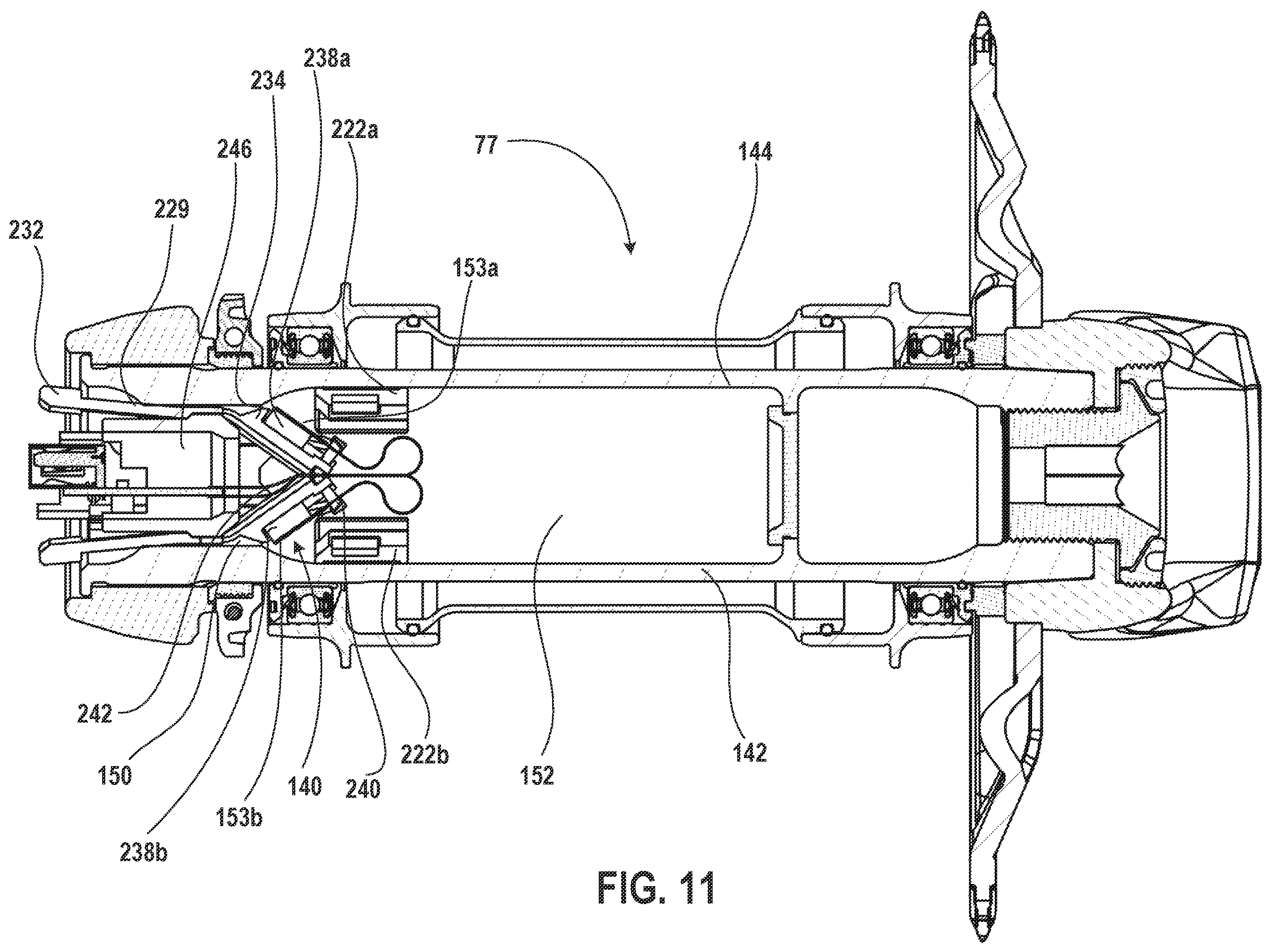 Patent US11787503 Figure 9 – Bicycle axle assembly including a power meter