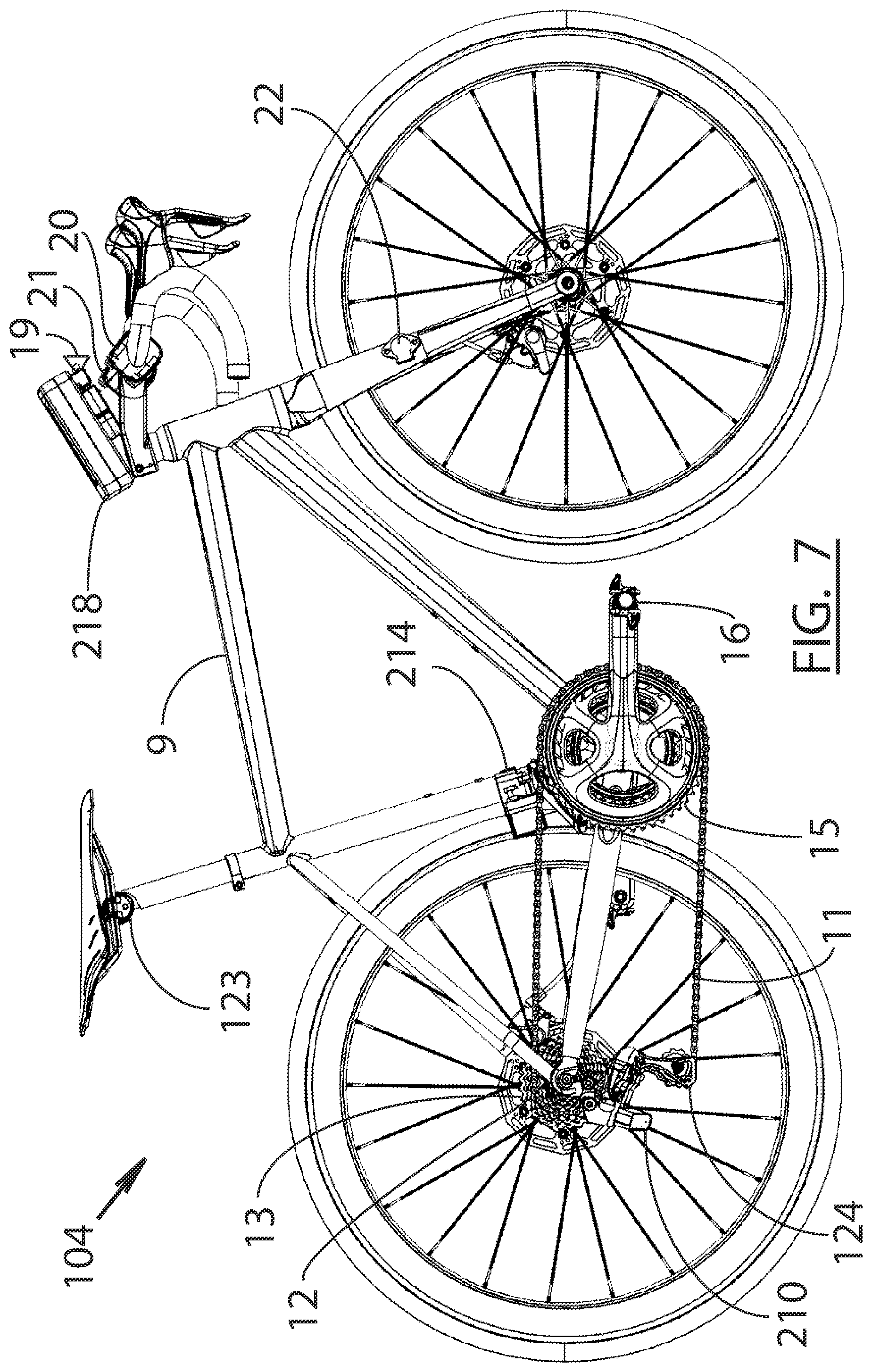 Patent US11787504 Figure 7 – Rear derailleur electrical actuator