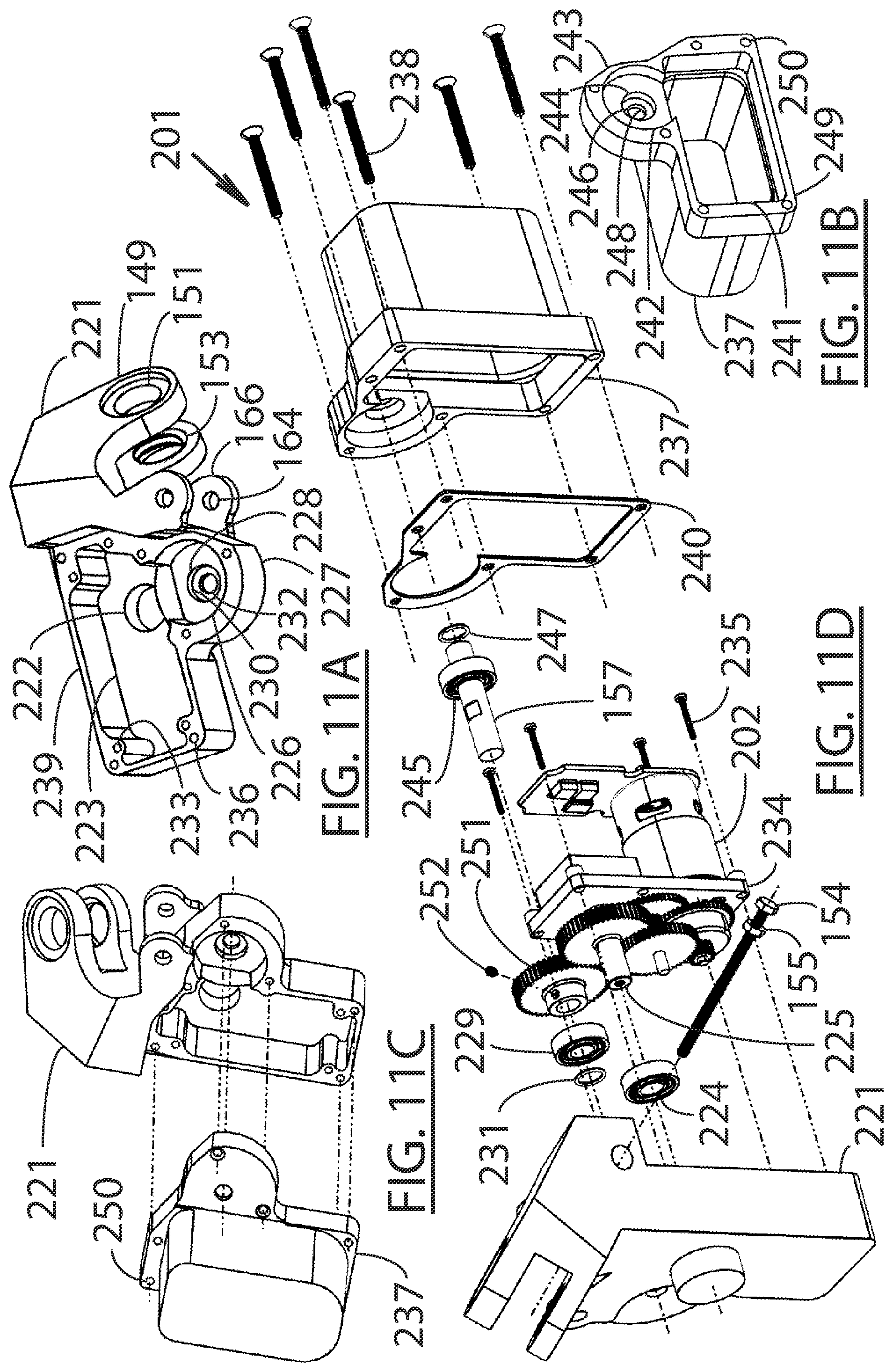 Patent US11787504 Figure 11 – Rear derailleur electrical actuator