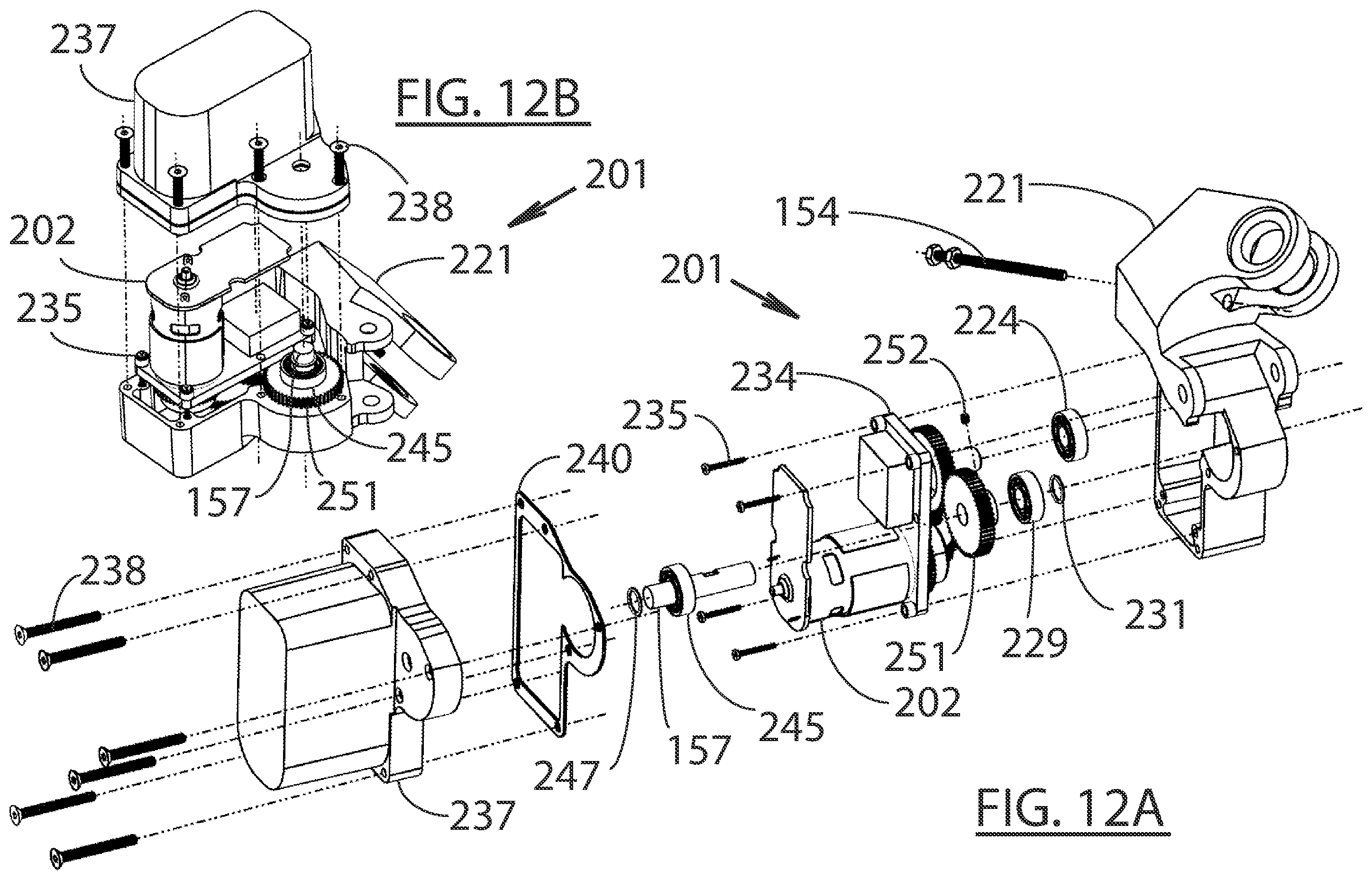 Patent US11787504 Figure 12 – Rear derailleur electrical actuator