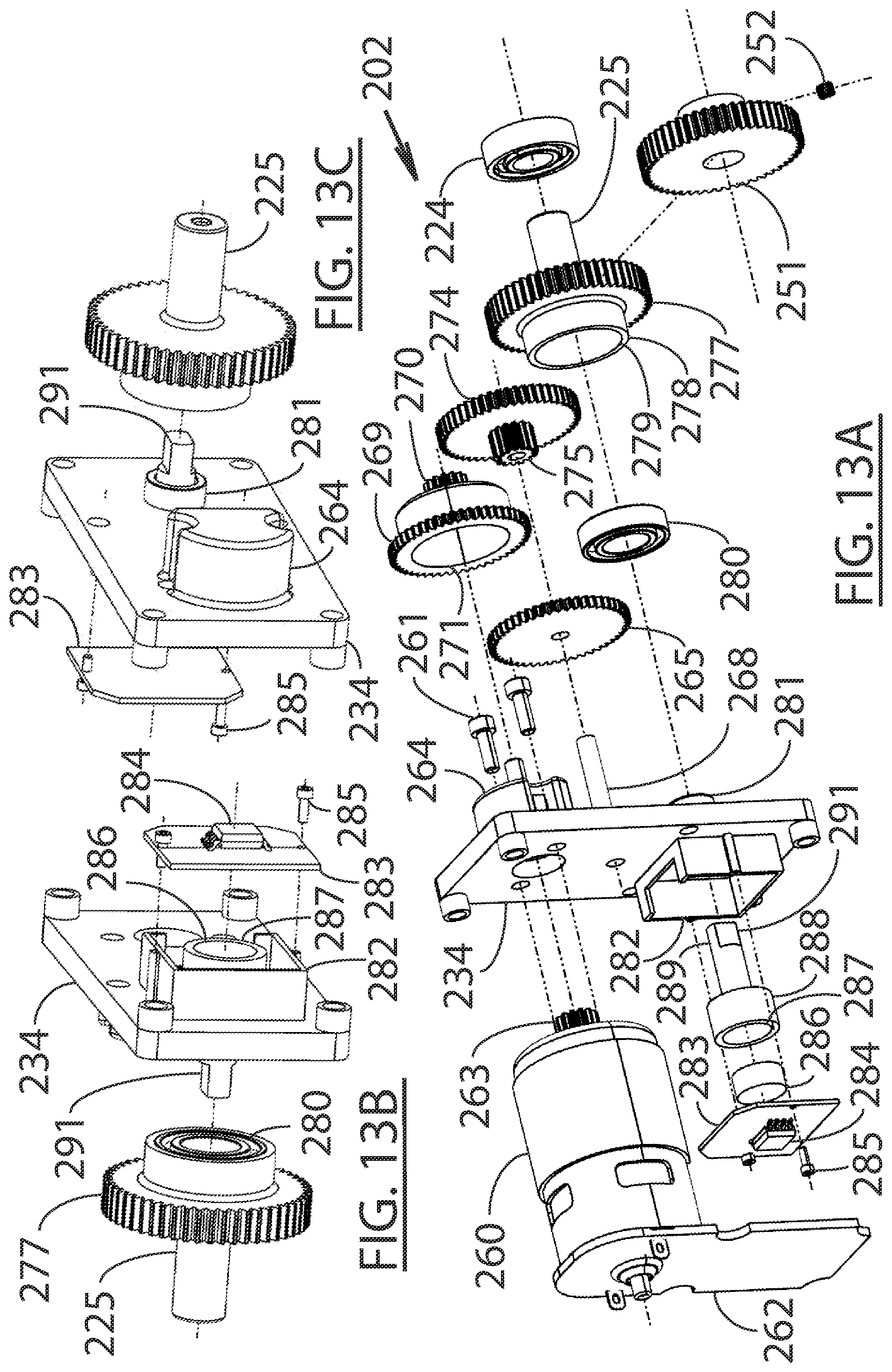 Patent US11787504 Figure 13 – Rear derailleur electrical actuator
