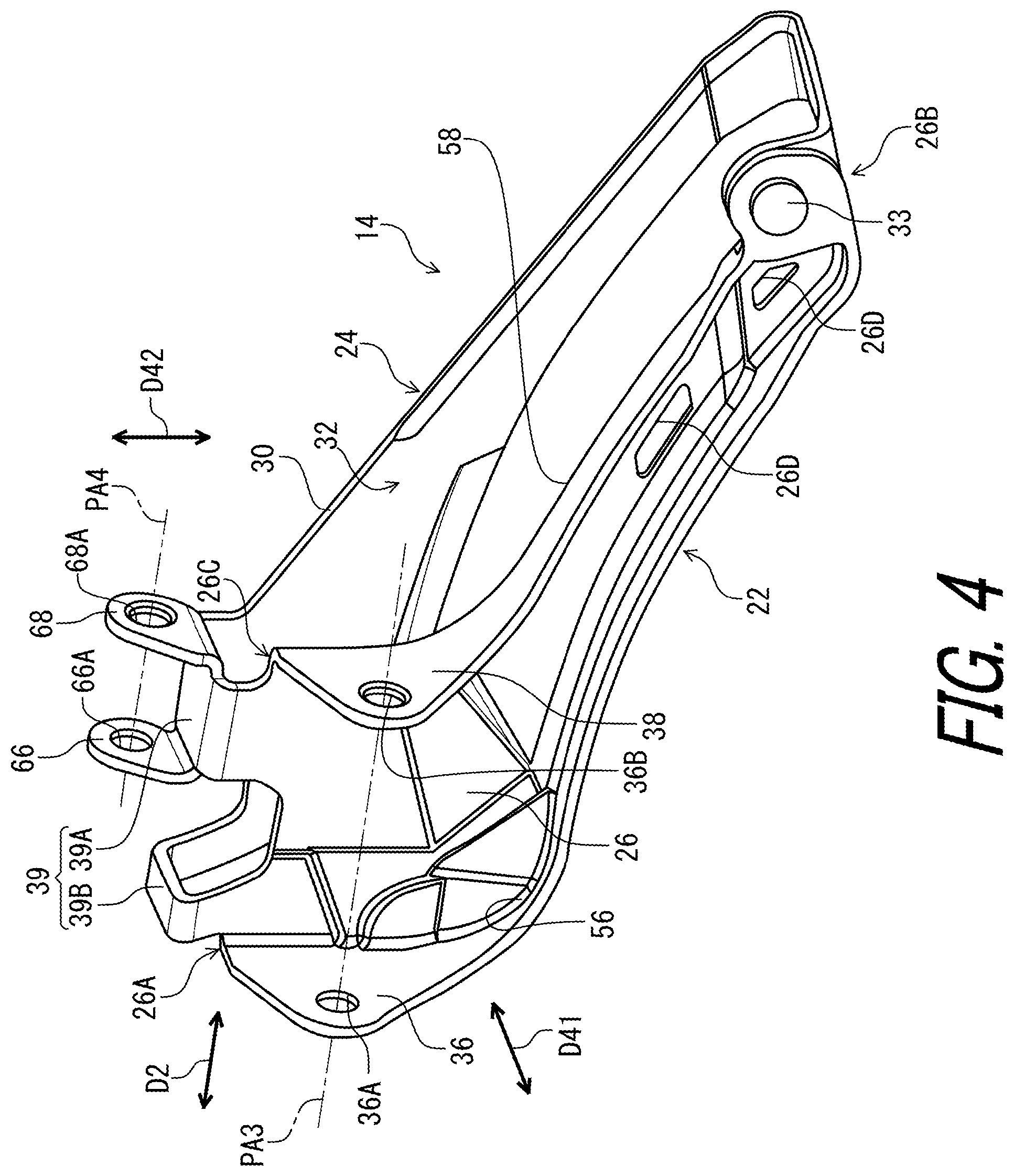 Patent US11787506 Figure 4 – Derailleur for human-powered vehicle