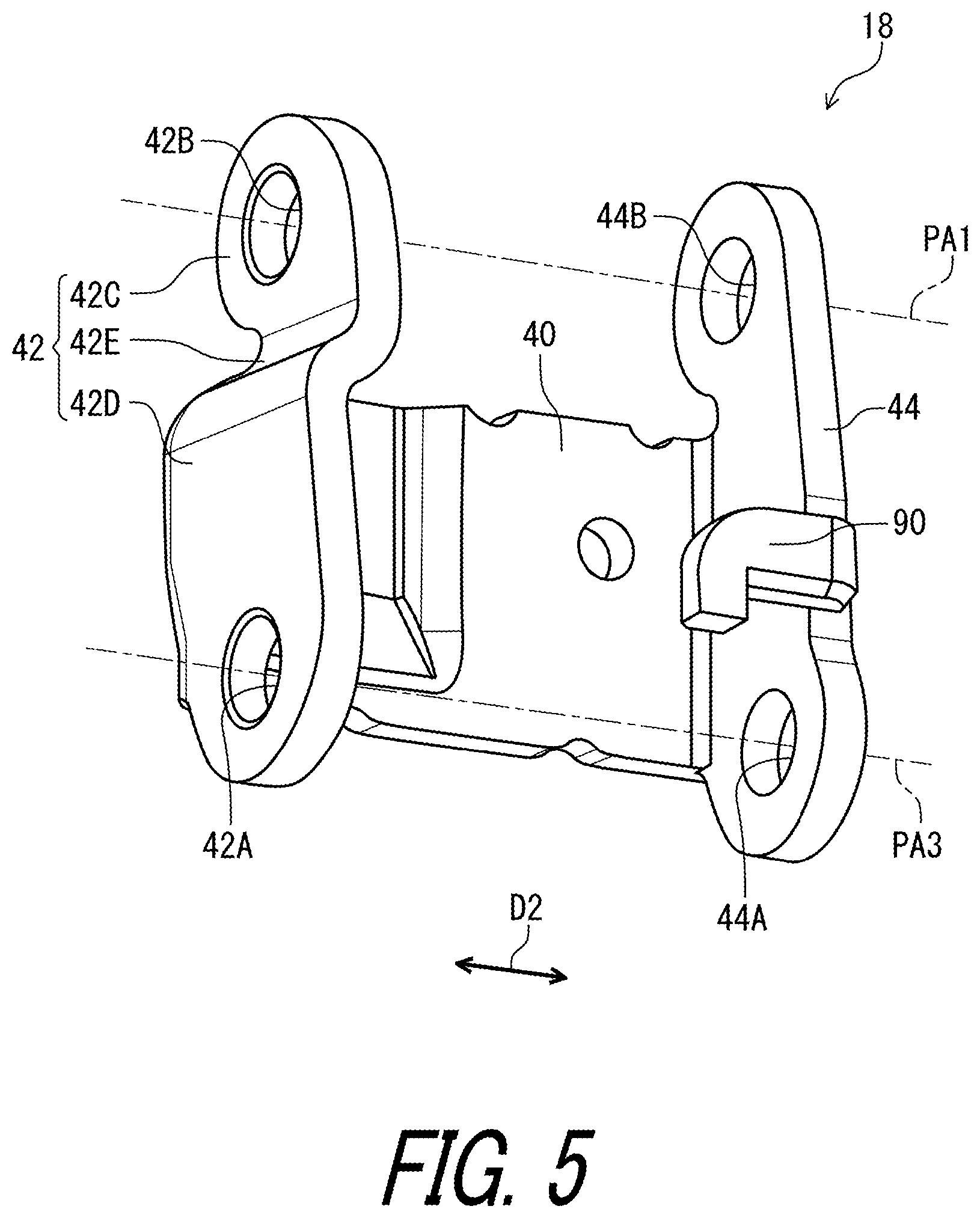Patent US11787506 Figure 5 – Derailleur for human-powered vehicle