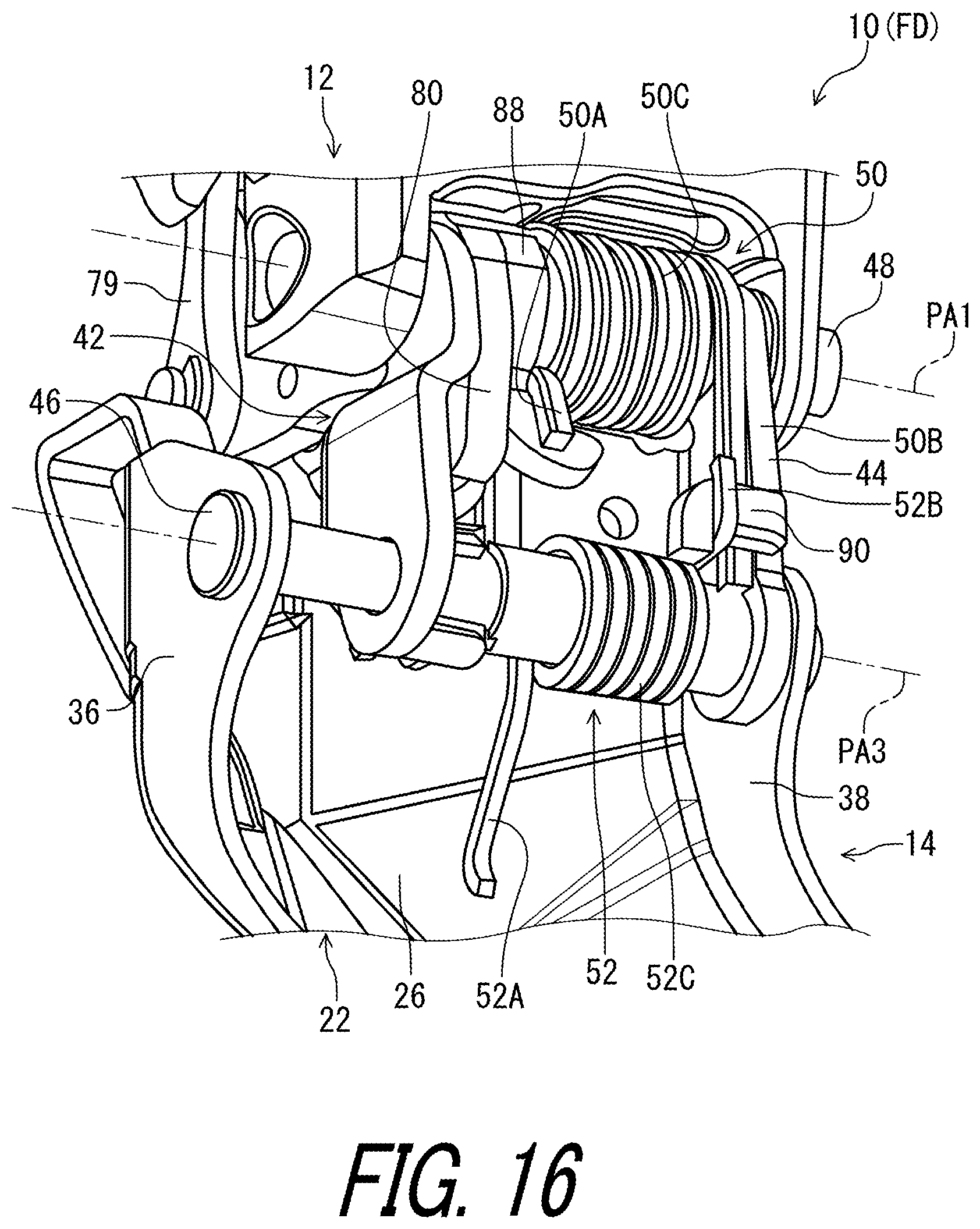 Patent US11787506 Figure 16 – Derailleur for human-powered vehicle
