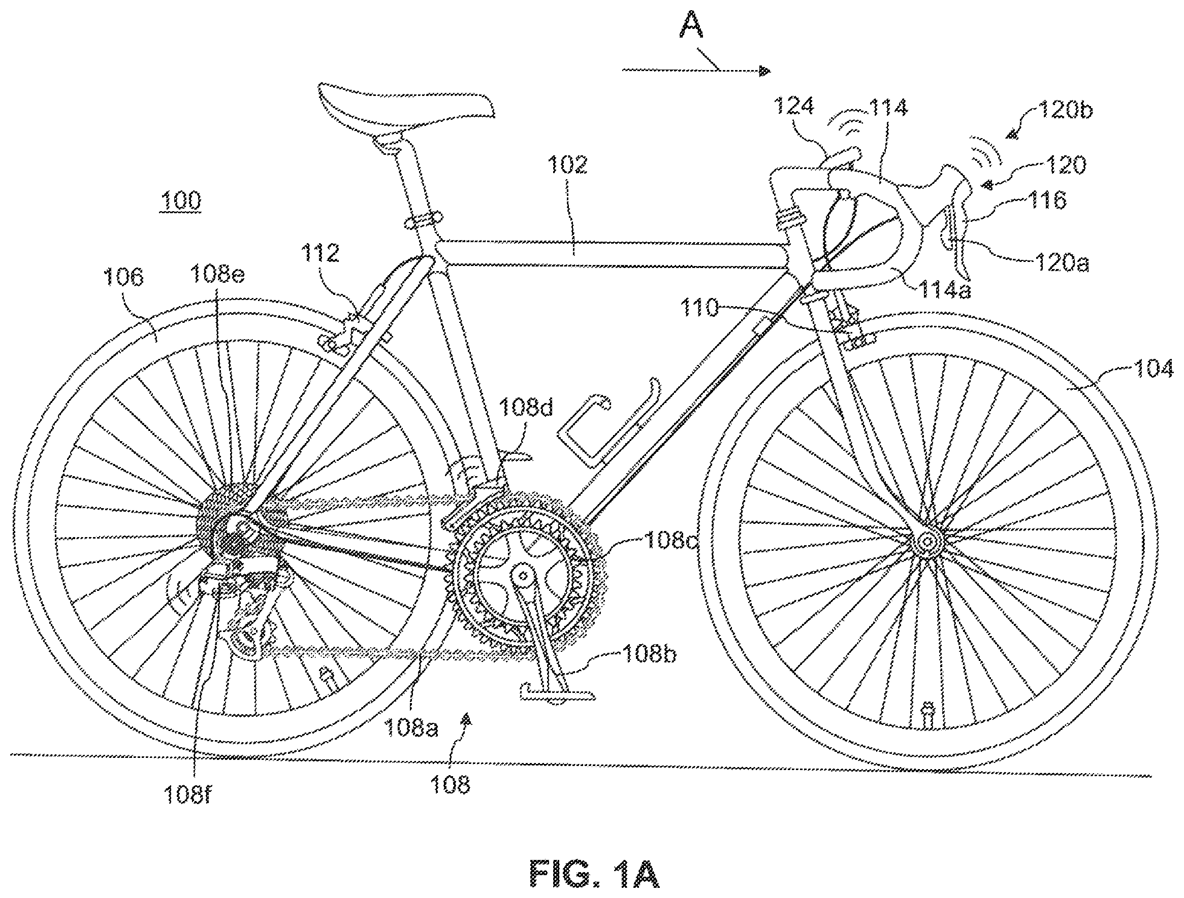 Patent US11787507 Figure 1 – System for a bicycle