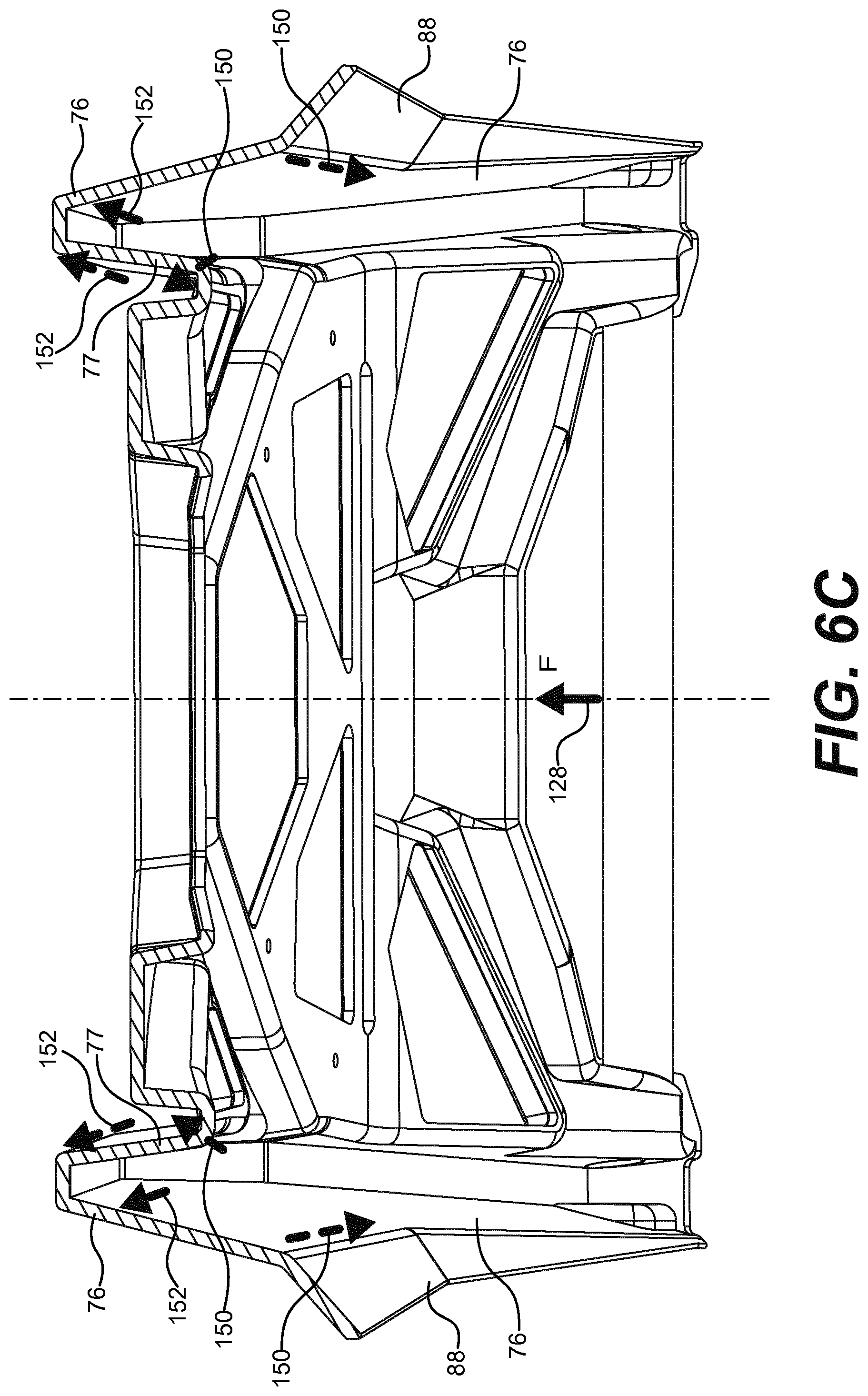 Patent US11787509 Figure 8 – Snowmobile with a tunnel having a bendable portion