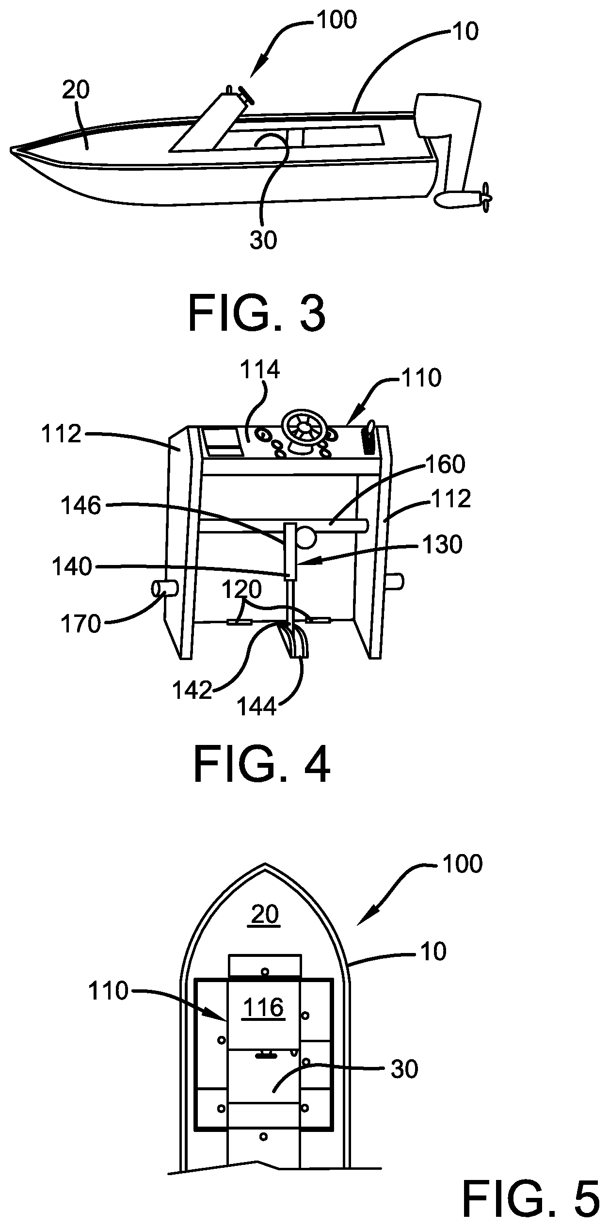 Patent US11787510 Figure 2 – Adjustable boat console