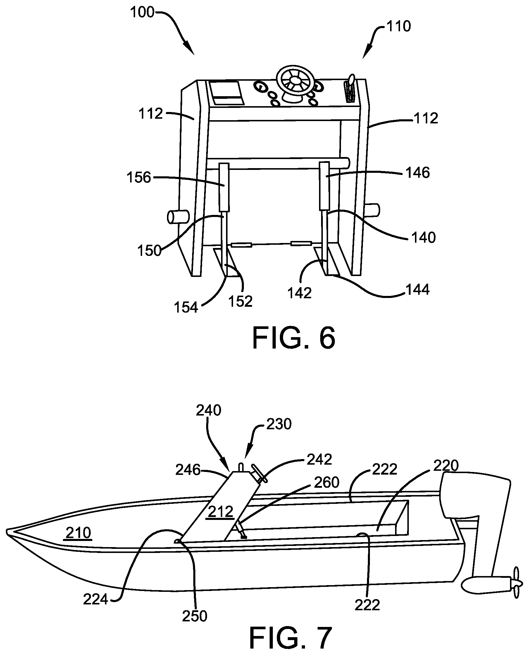 Patent US11787510 Figure 3 – Adjustable boat console