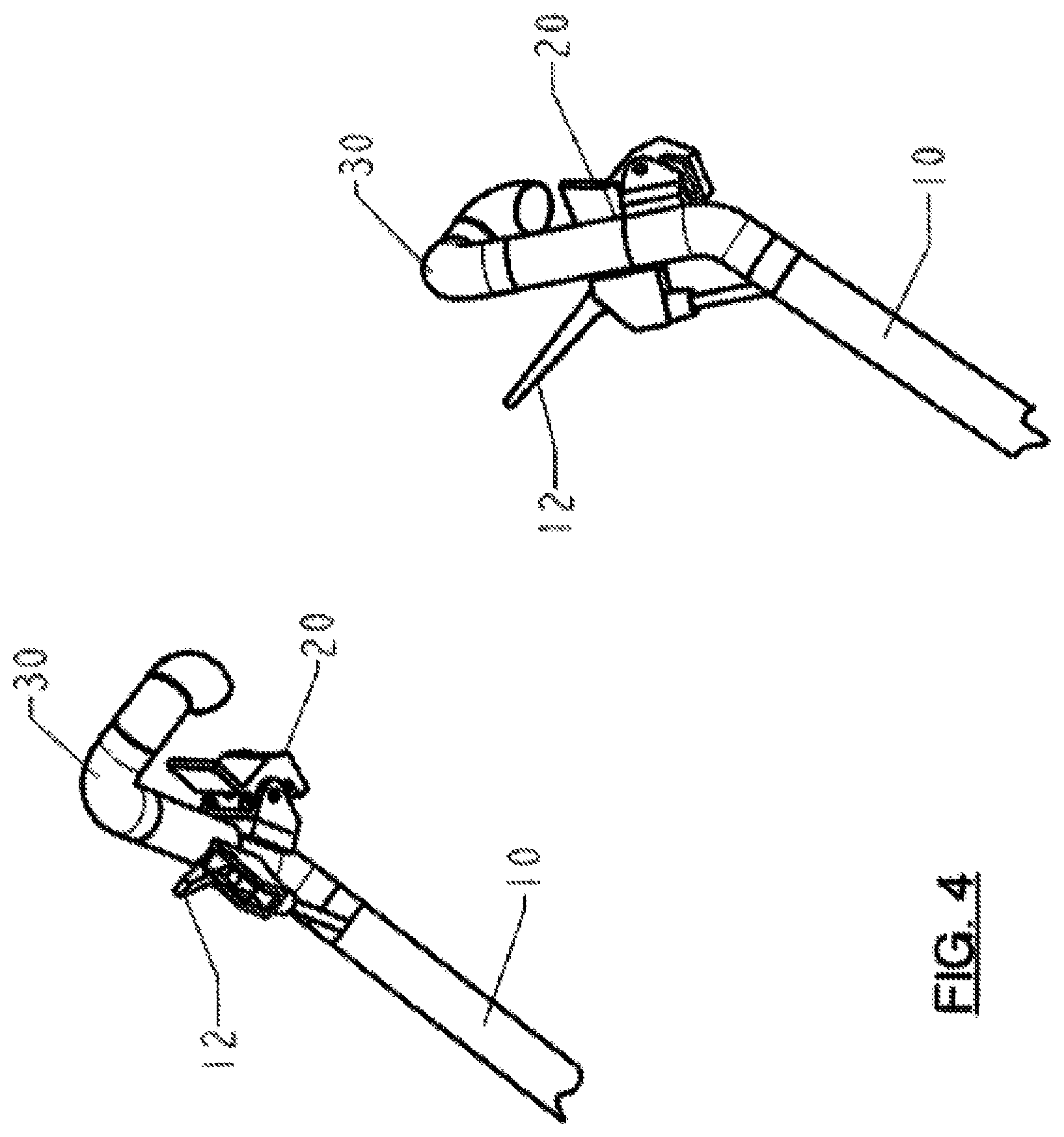 Patent US11787513 Figure 4 – Retractable handlebars for use on motorized surf boots