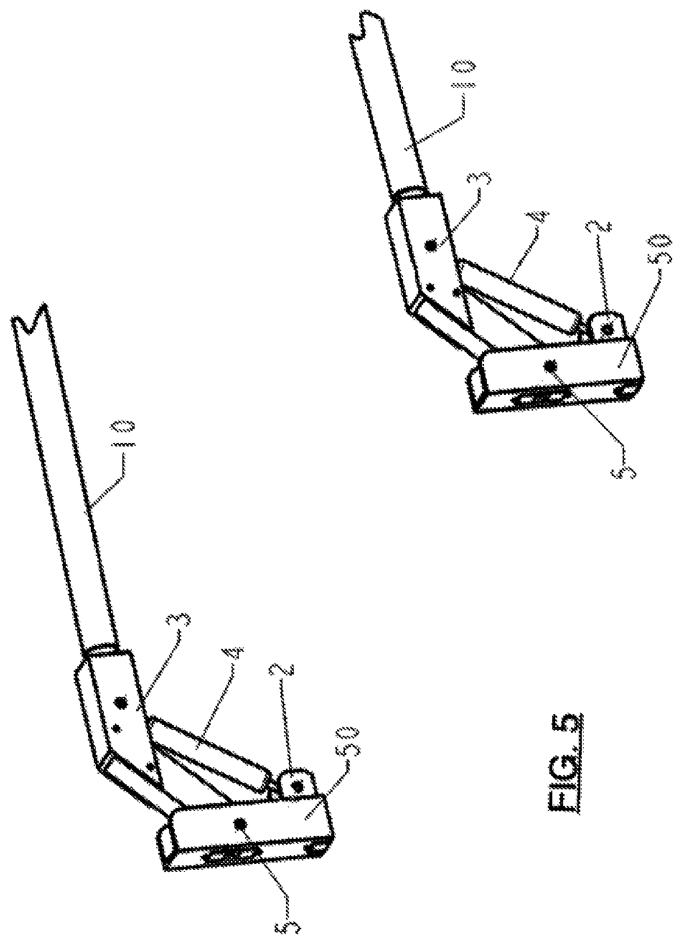 Patent US11787513 Figure 5 – Retractable handlebars for use on motorized surf boots