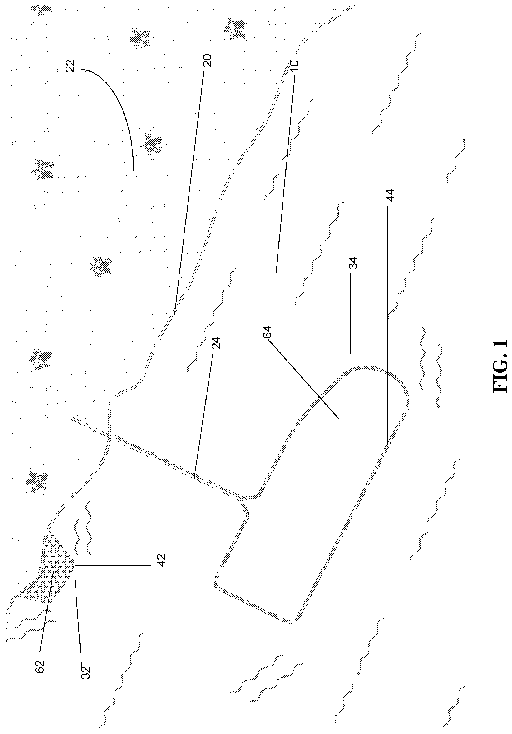 Patent US11787514 Figure 1 – Marine construction and a method for constructing the same