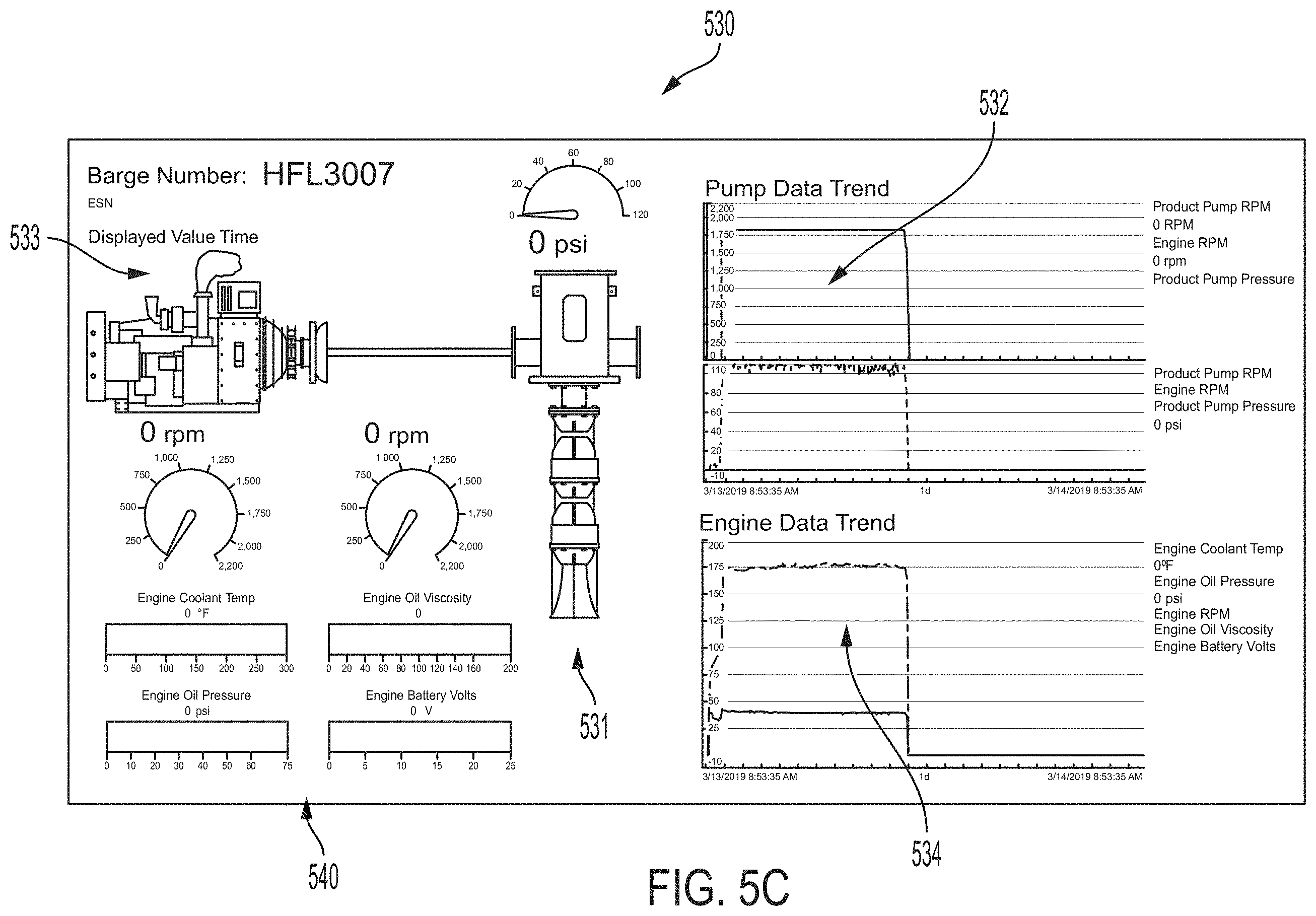 Patent US11787515 Figure 15 – Barge offloading monitoring systems, methods, and kit