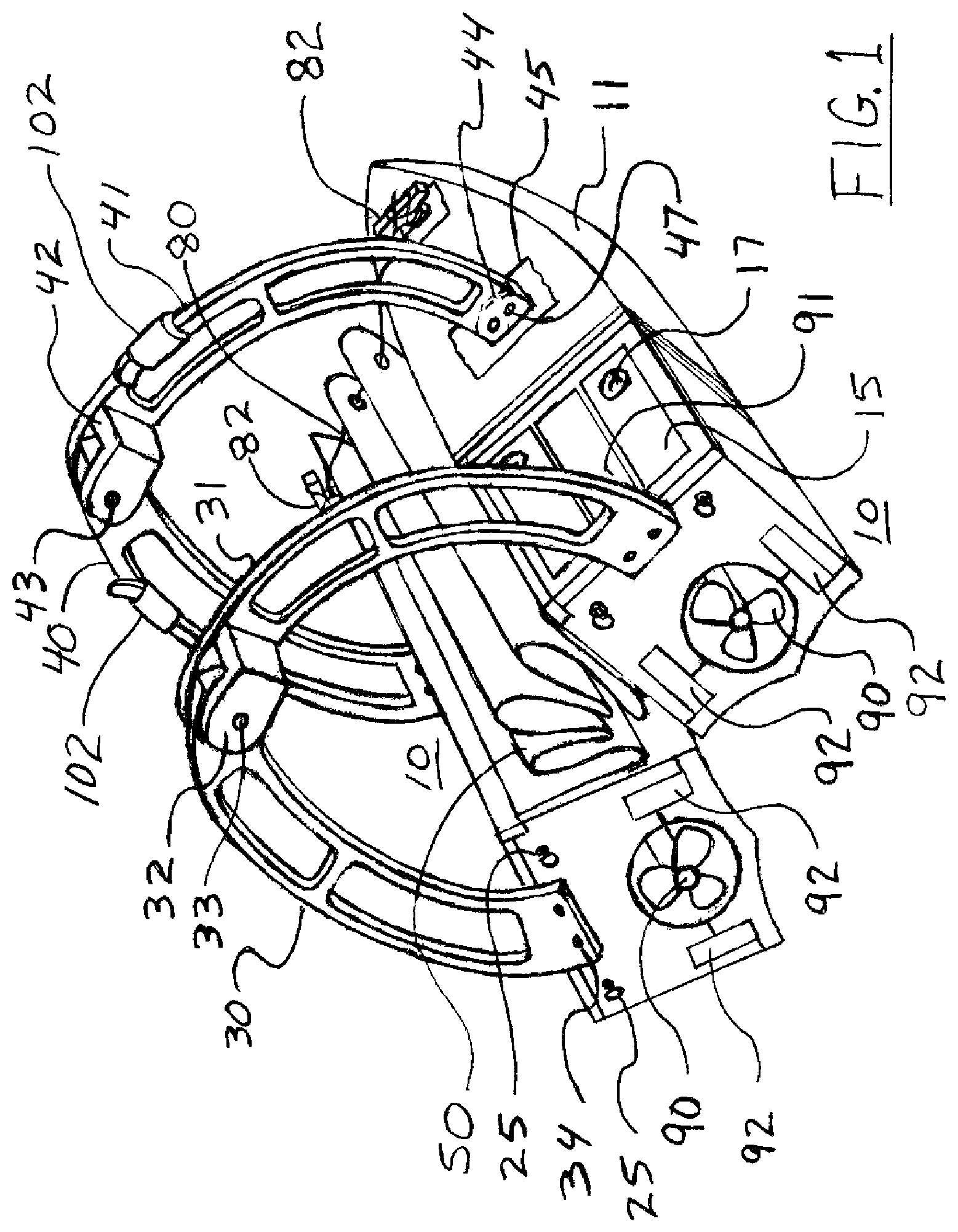 Patent US11787517 Figure 1 – Man overboard (MOB)—compact powered rescue apparatus (CPRA)