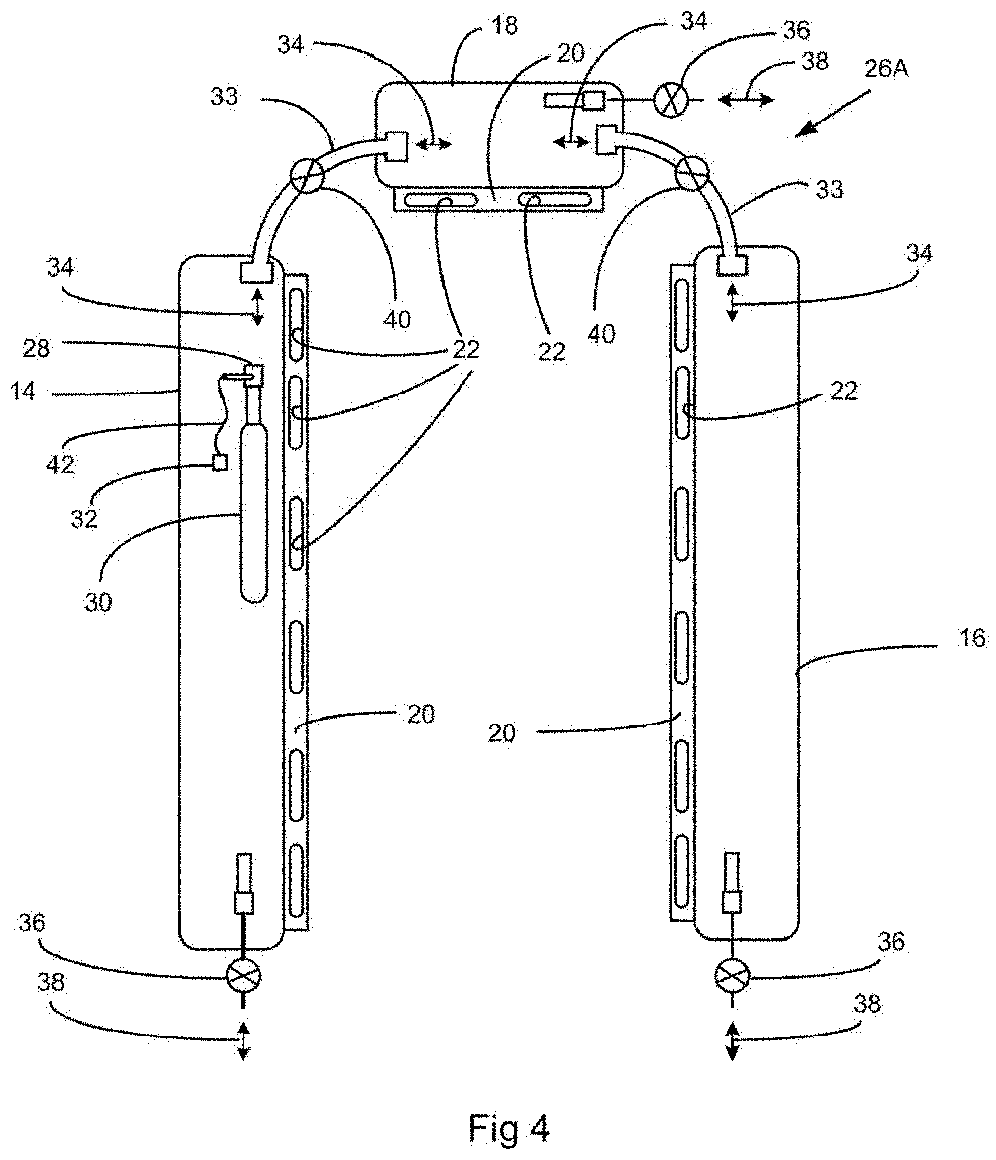 Patent US11787518 Figure 4 – Backboard inflatable rescue device