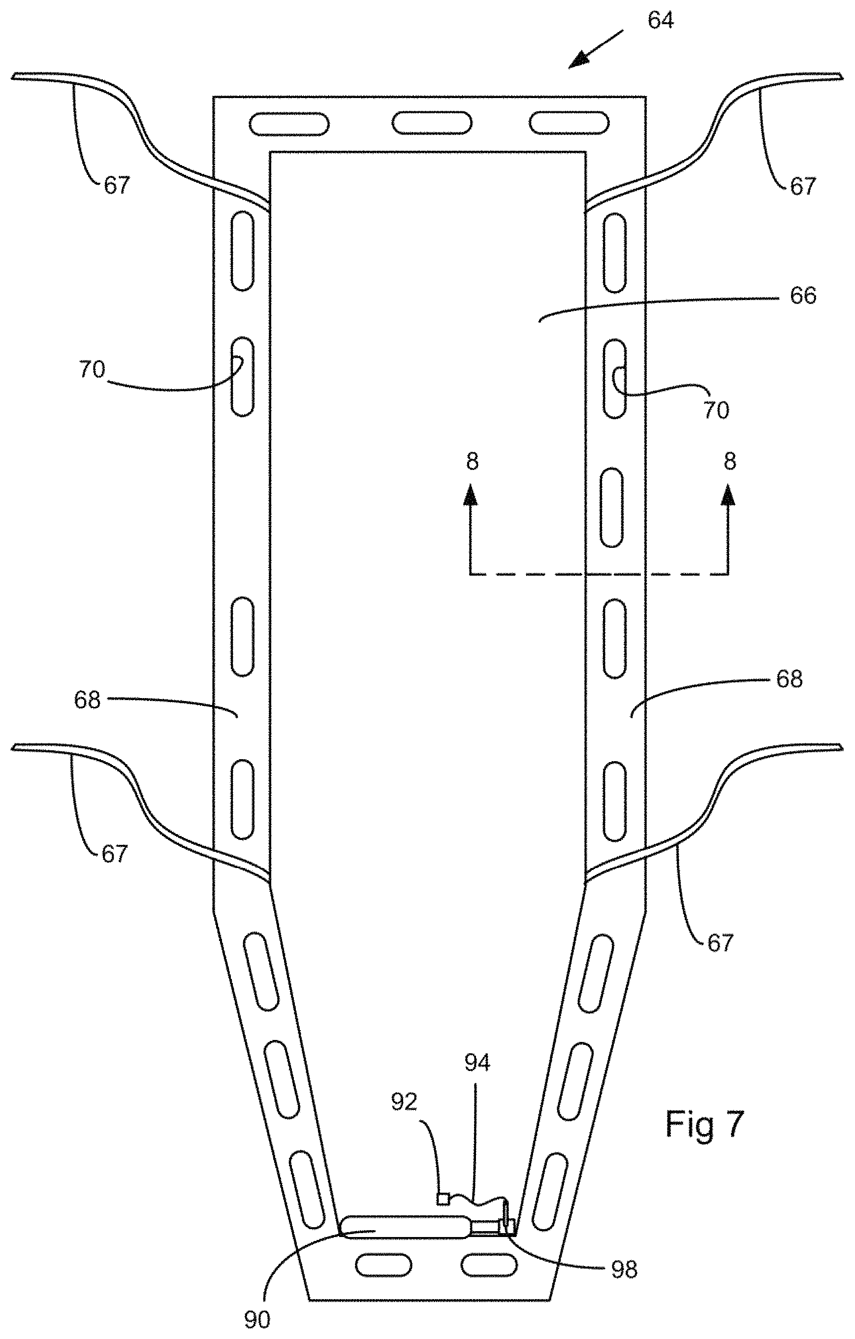 Patent US11787518 Figure 7 – Backboard inflatable rescue device