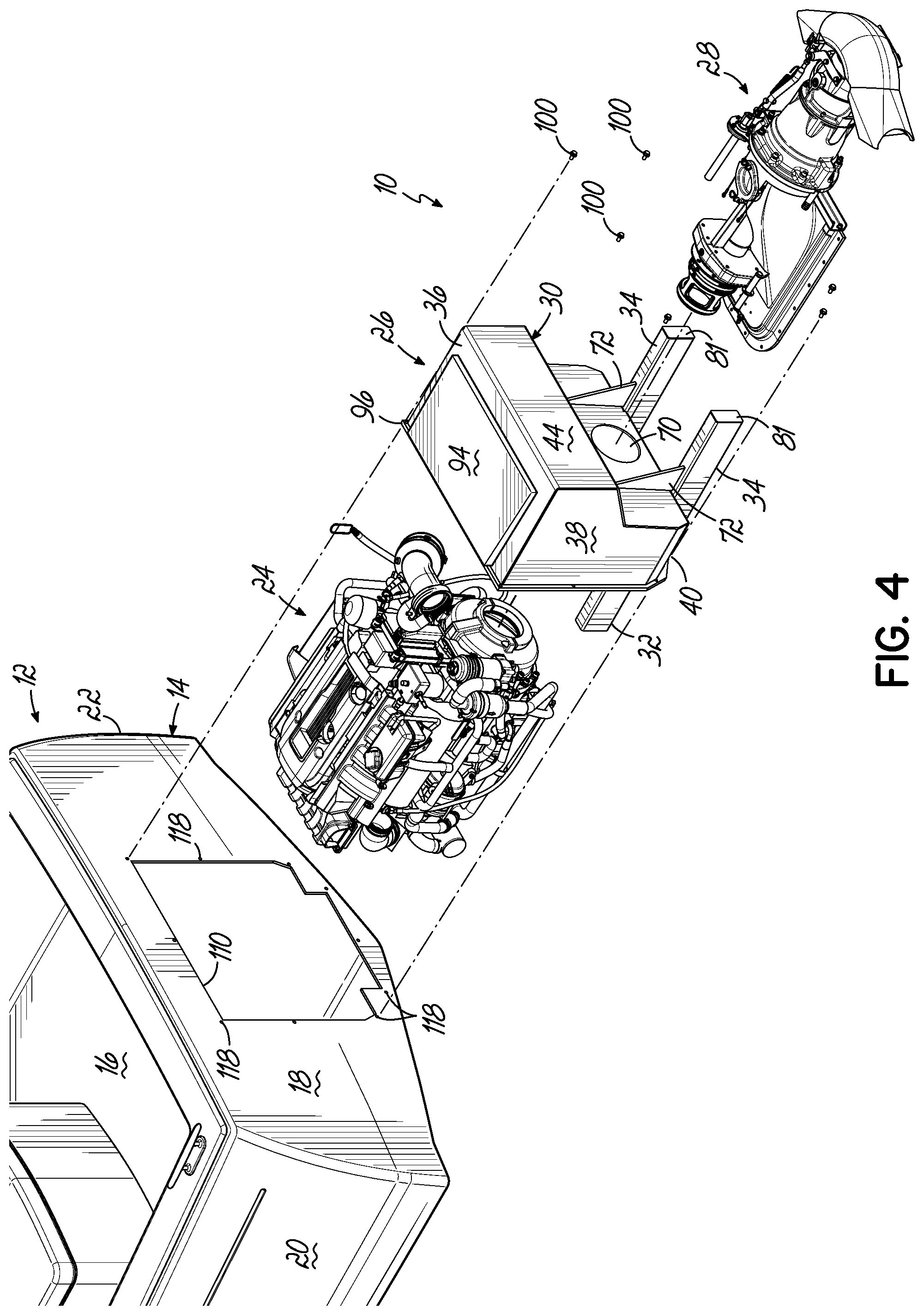 Patent US11787520 Figure 4 – Jet pump assembly and method of securing jet pump assembly to boat hull