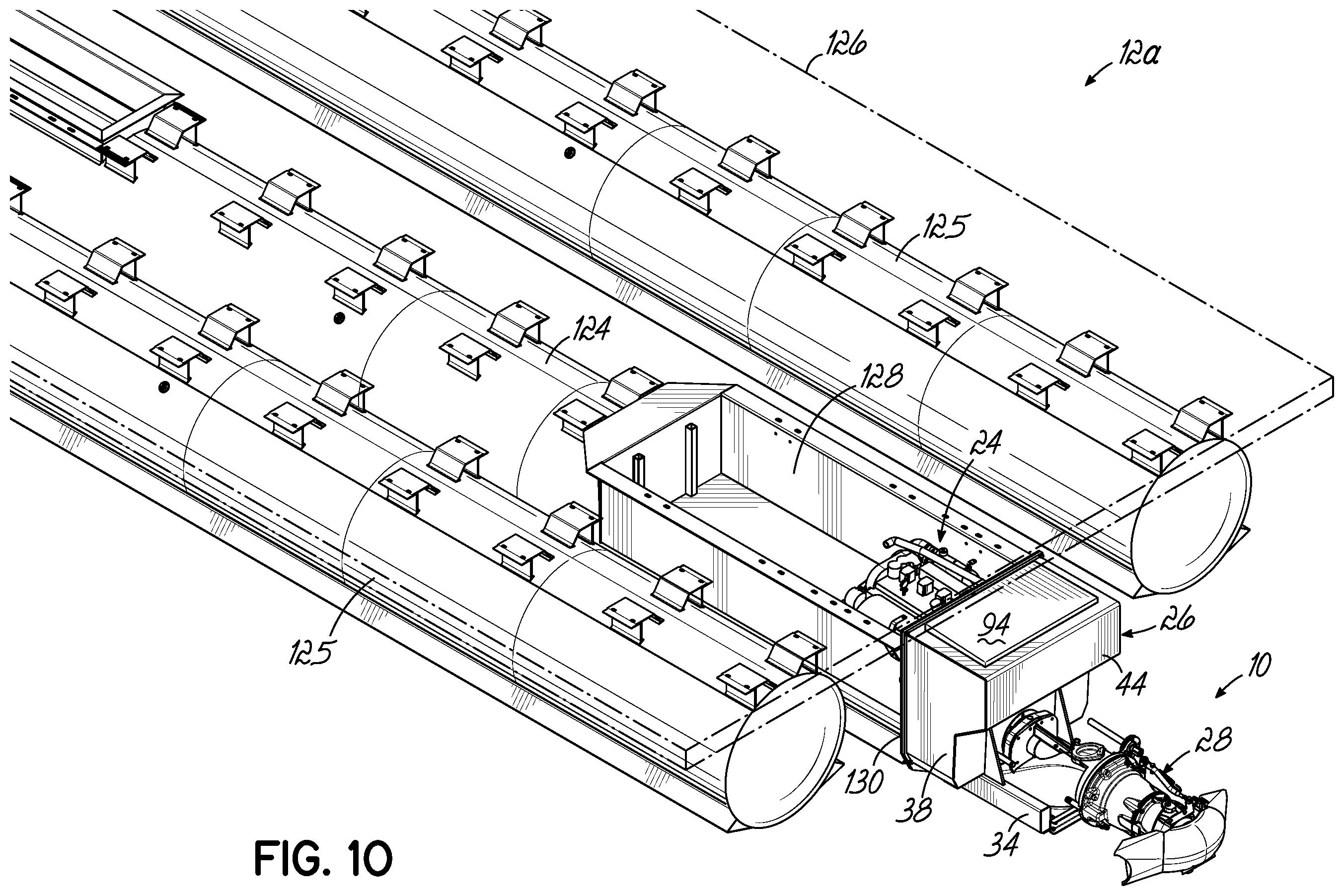 Patent US11787520 Figure 11 – Jet pump assembly and method of securing jet pump assembly to boat hull