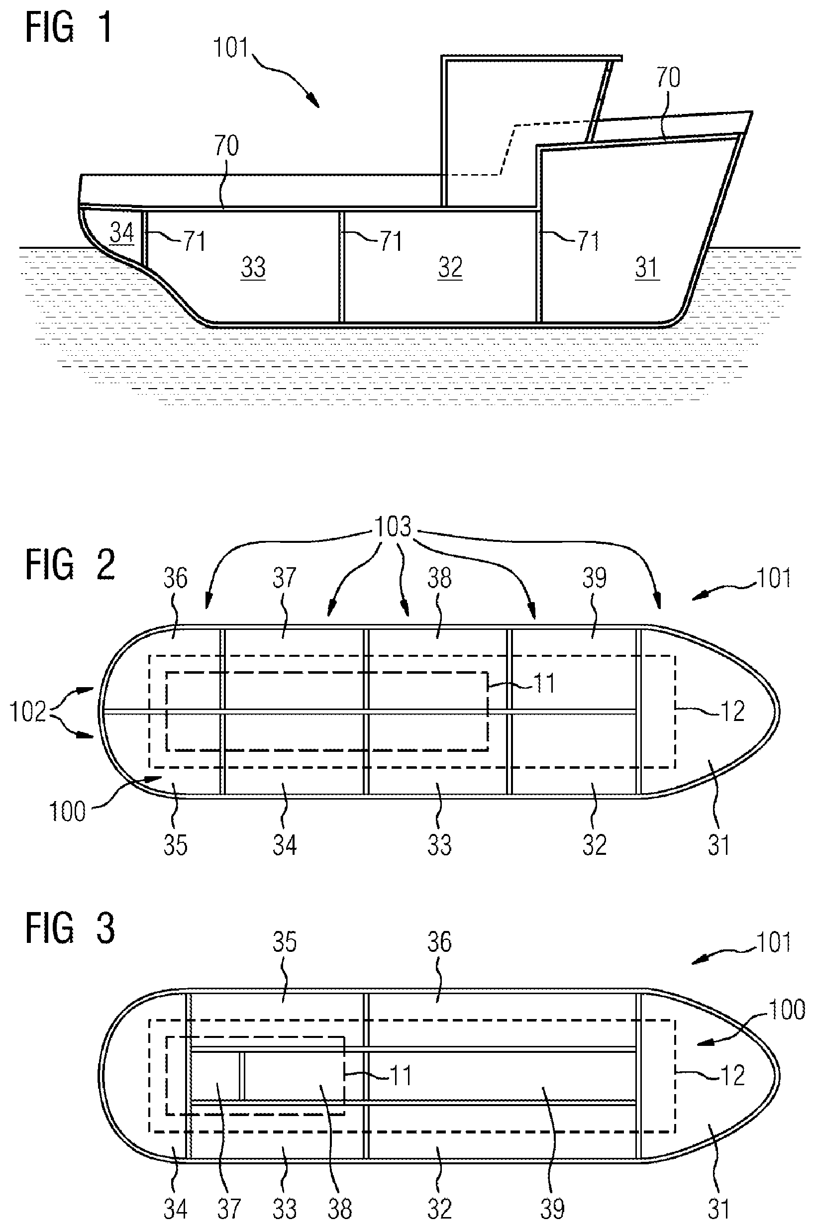 Patent US11787522 Figure 1 – Power supply system for a water-bound device