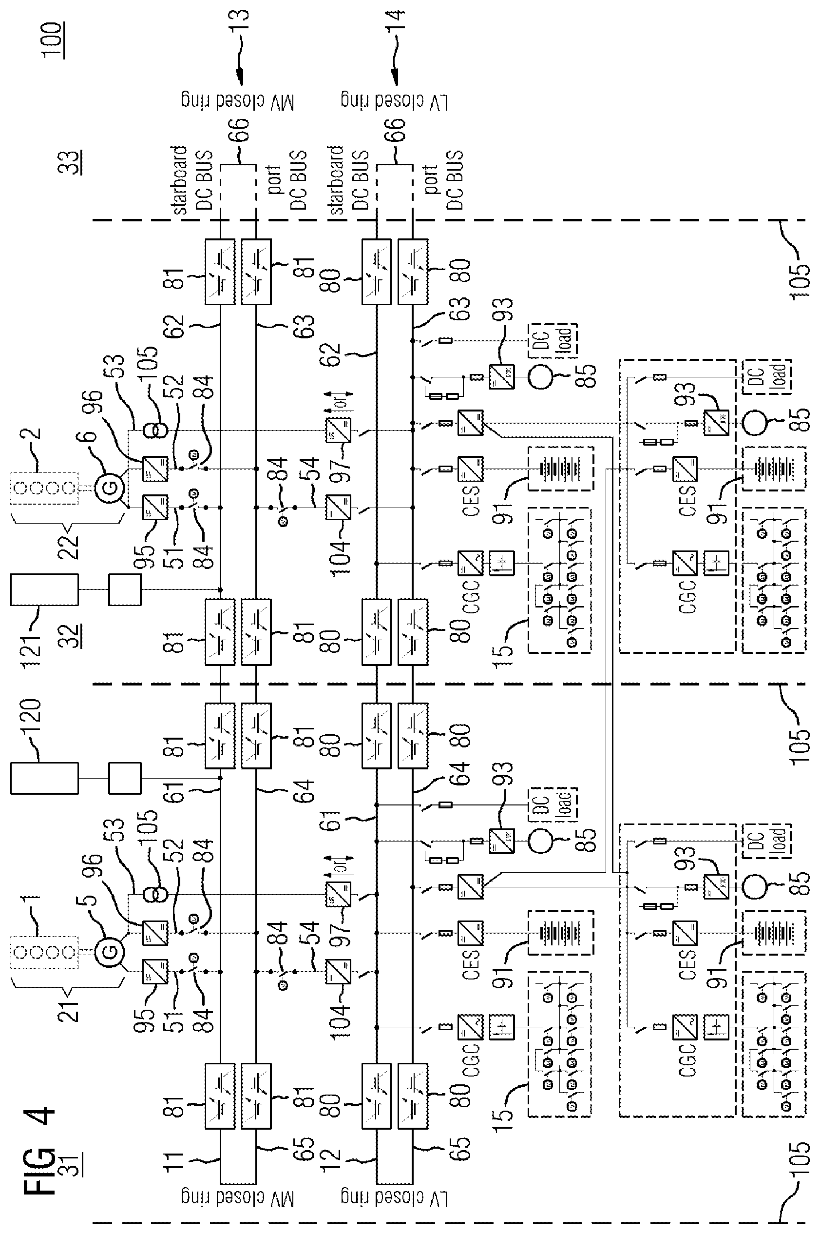 Patent US11787522 Figure 2 – Power supply system for a water-bound device