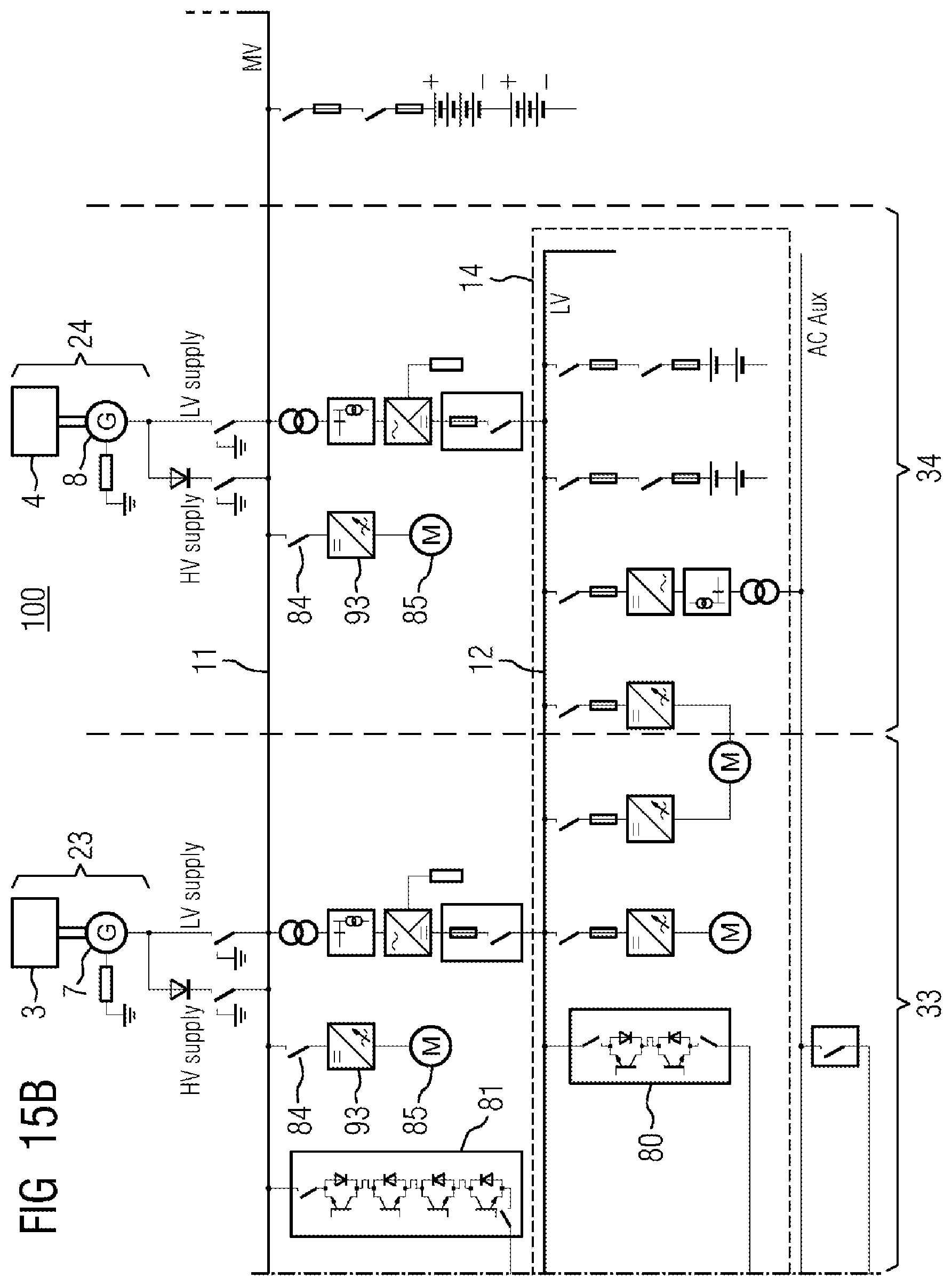 Patent US11787522 Figure 12 – Power supply system for a water-bound device