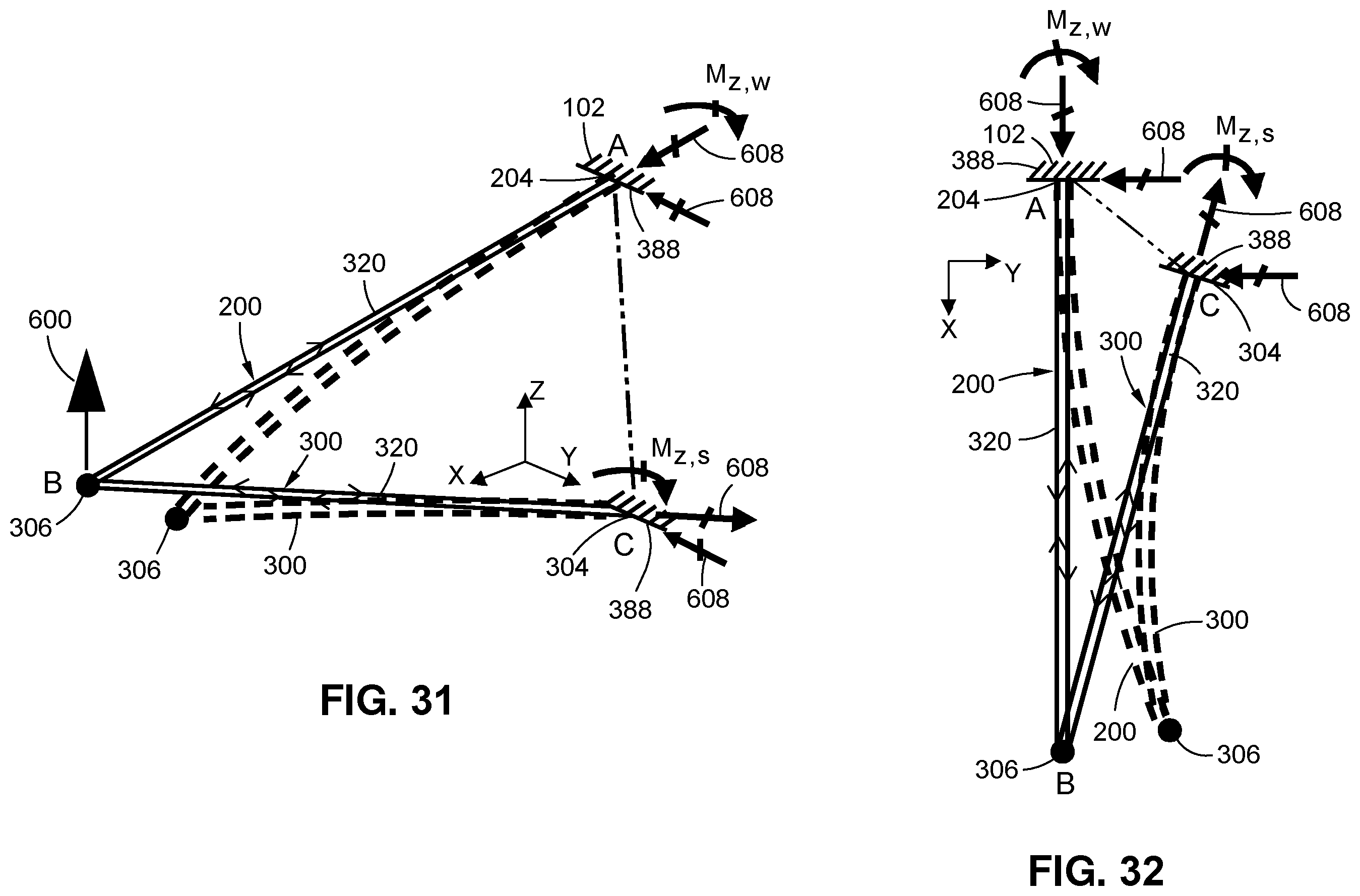 Patent US11787524 Figure 14 – Structural arrangement and method for counteracting a vertical moment of a strut-braced wing