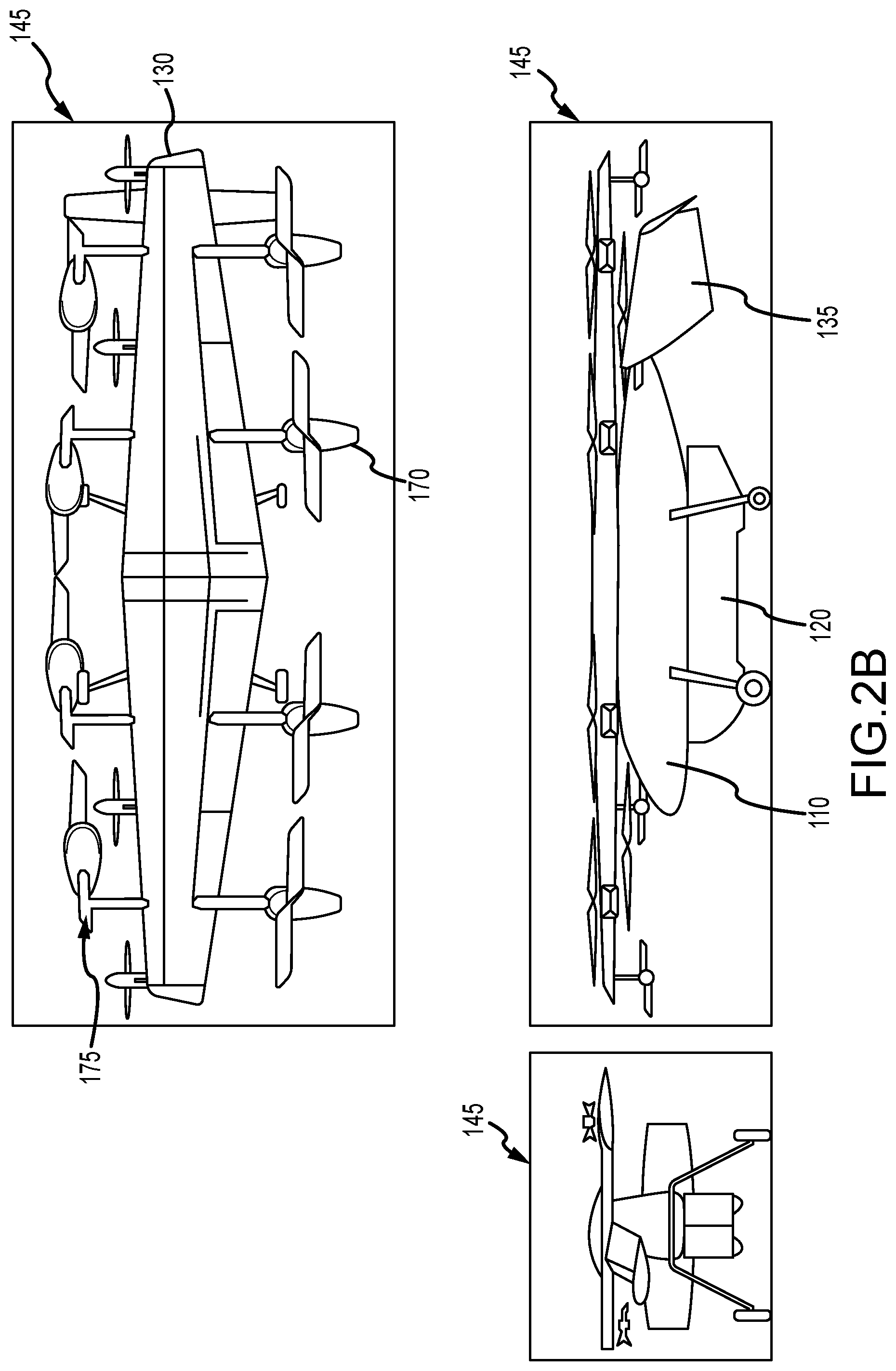 Patent US11787525 Figure 3 – Reconfigurable hybrid VTOL system