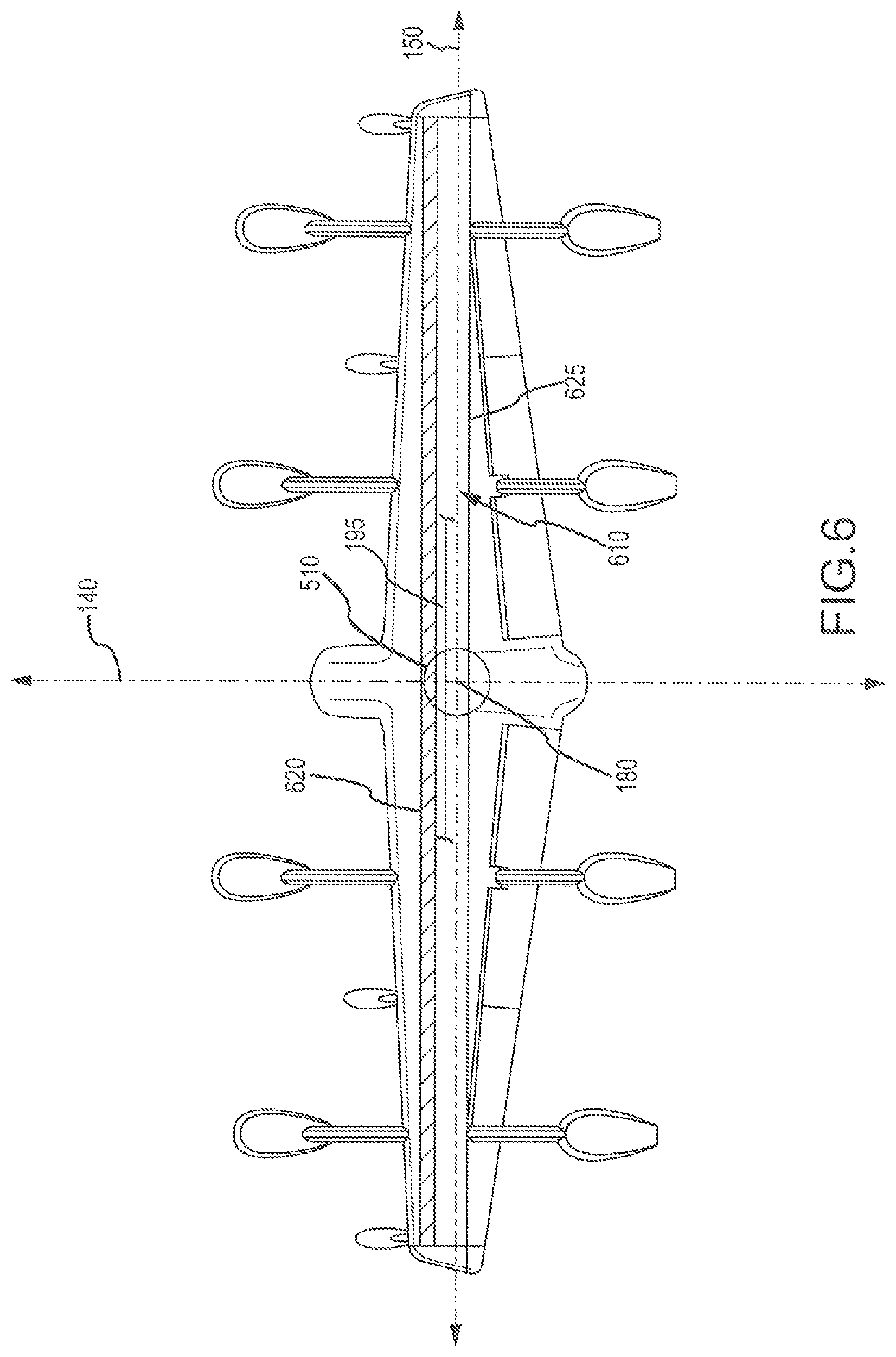 Patent US11787525 Figure 8 – Reconfigurable hybrid VTOL system