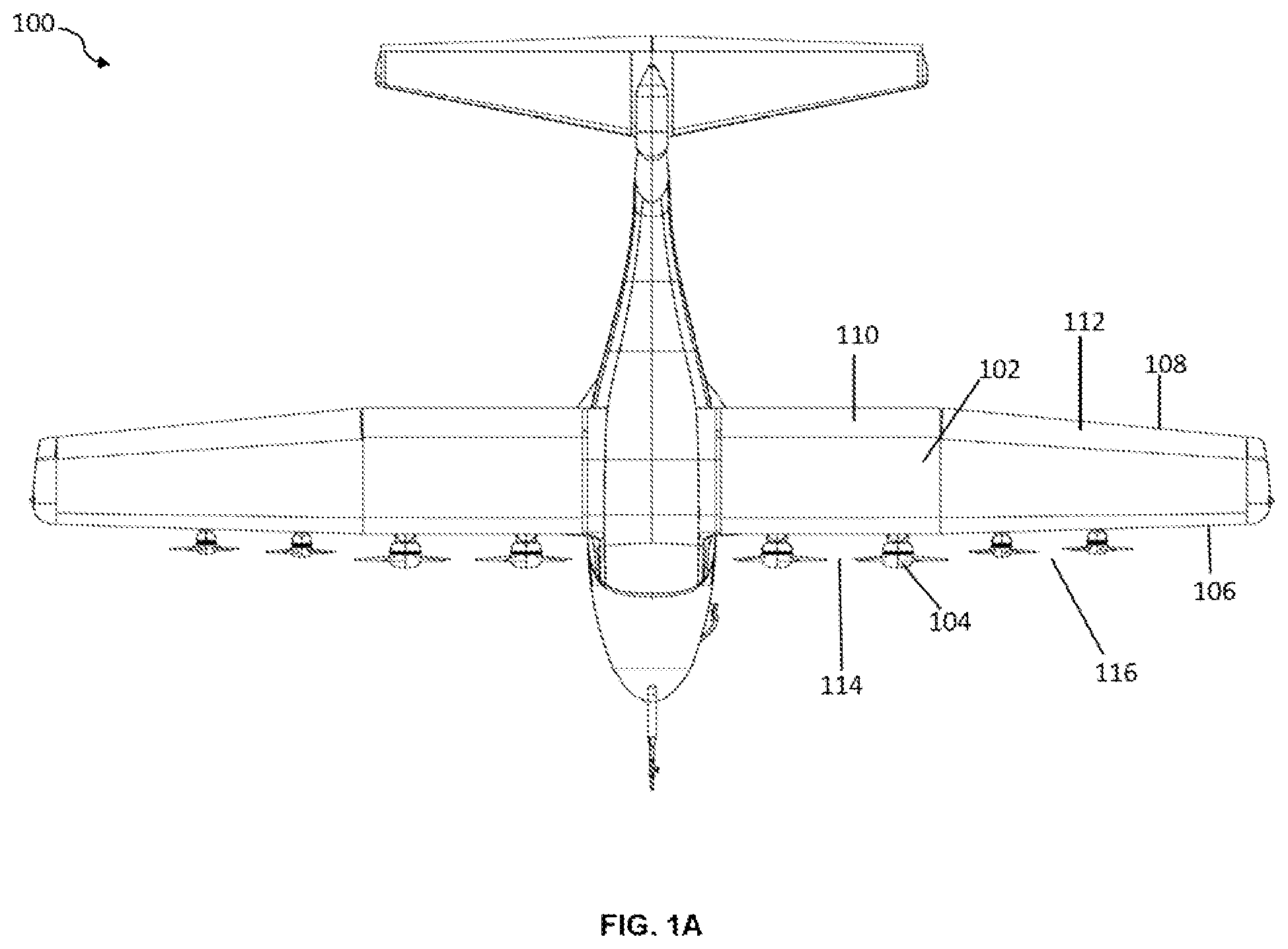 Patent US11787526 Figure 1 – System and method for lift augmentation of aircraft wings