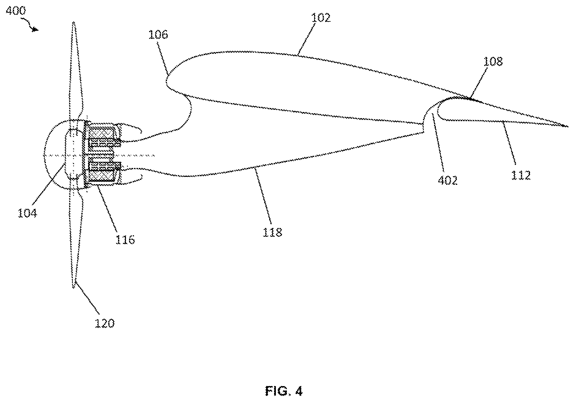 Patent US11787526 Figure 8 – System and method for lift augmentation of aircraft wings