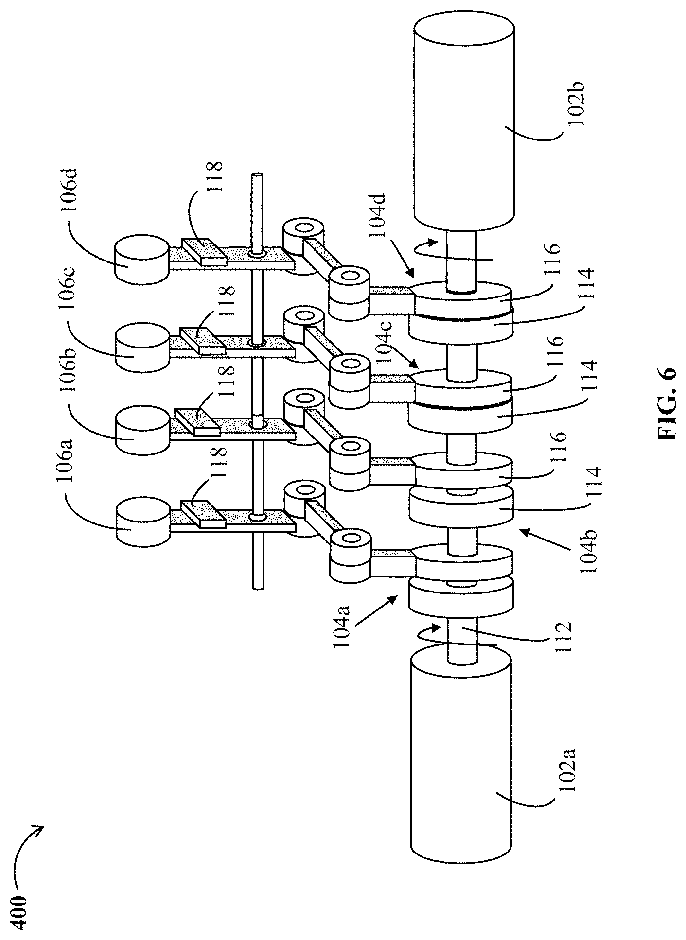 Patent US11787527 Figure 6 – Actuation system for cockpit control levers