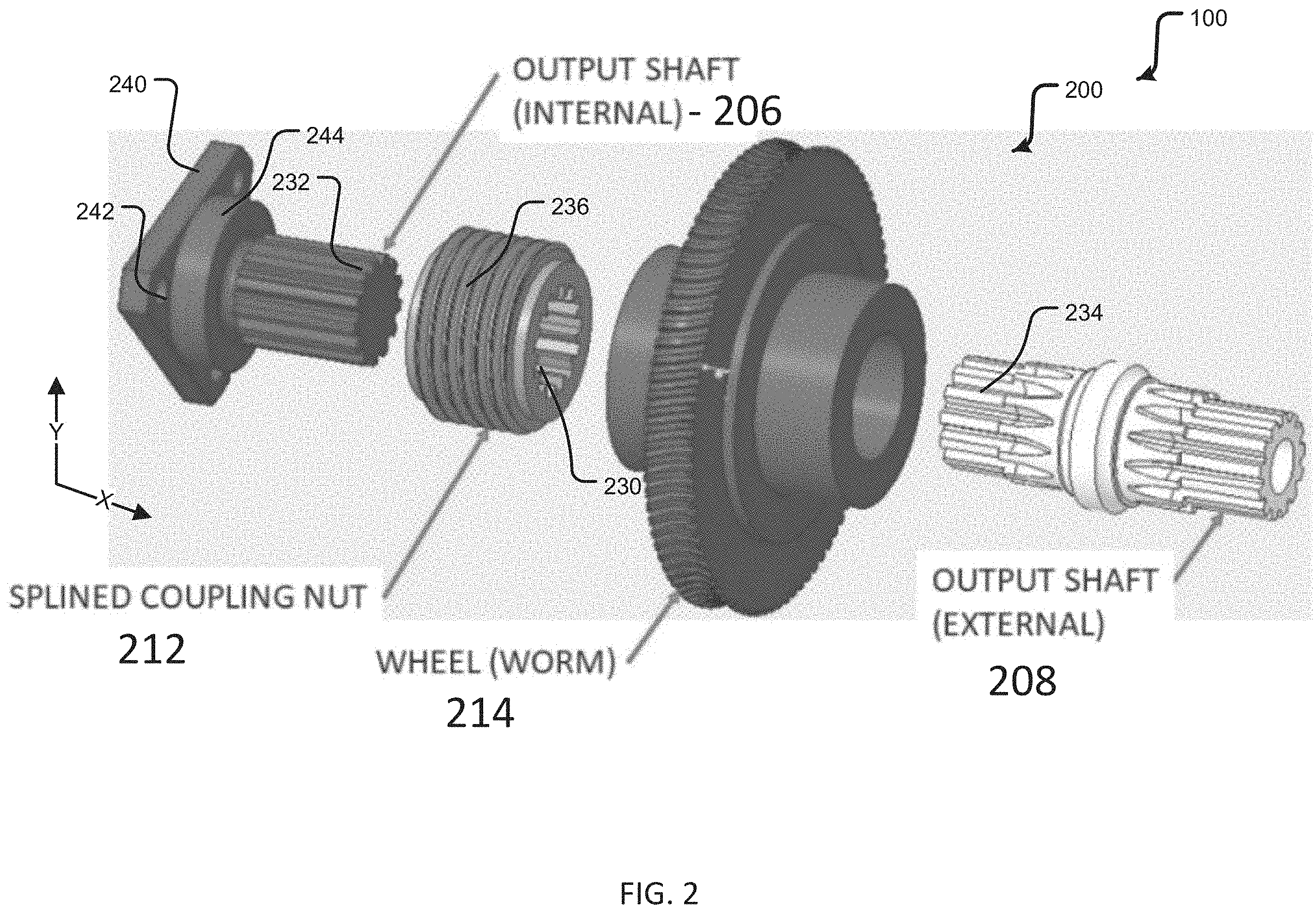 Patent US11787528 Figure 2 – Jam free dual-redundant actuator lane changer system and process