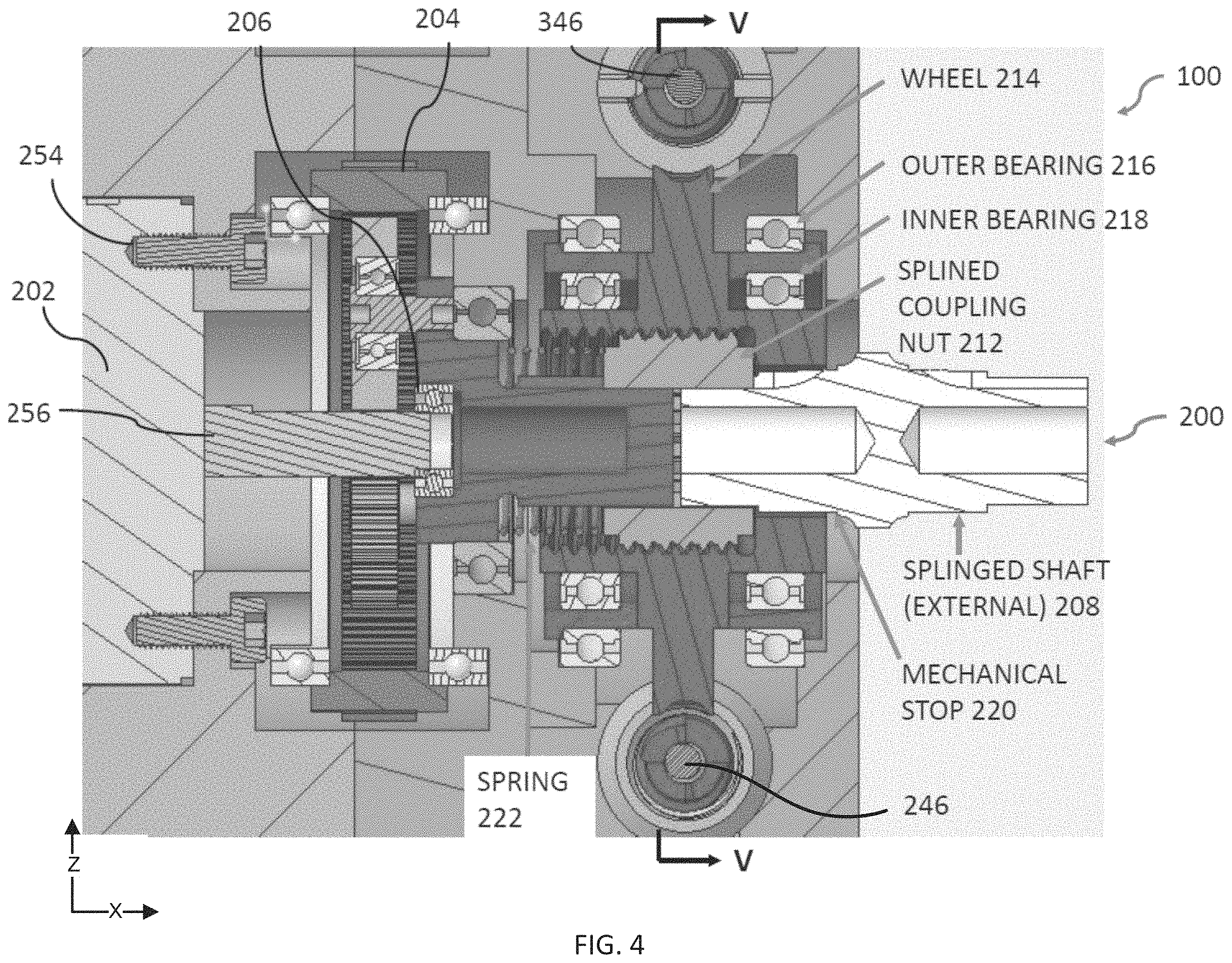 Patent US11787528 Figure 4 – Jam free dual-redundant actuator lane changer system and process