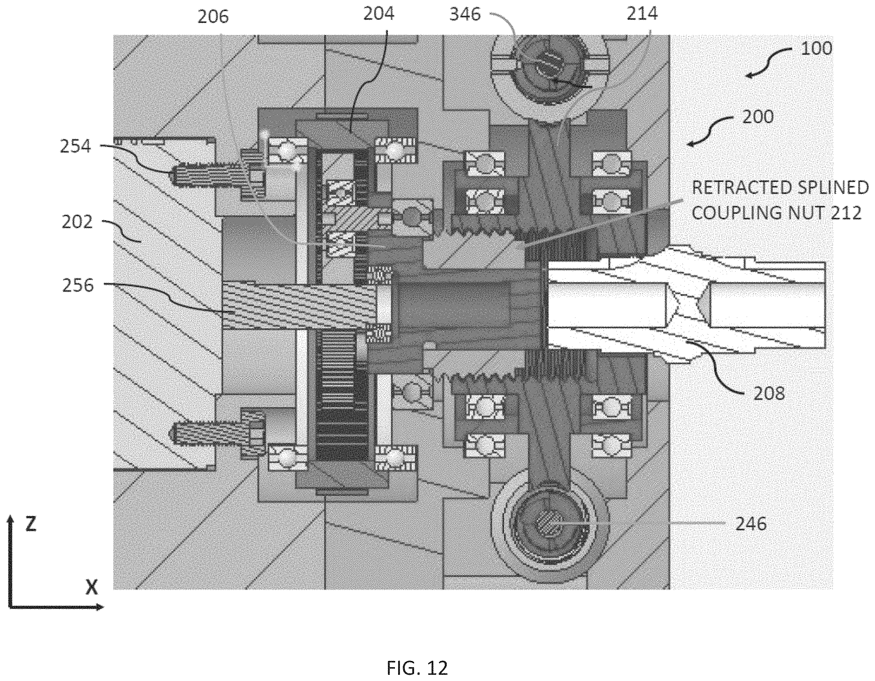 Patent US11787528 Figure 12 – Jam free dual-redundant actuator lane changer system and process