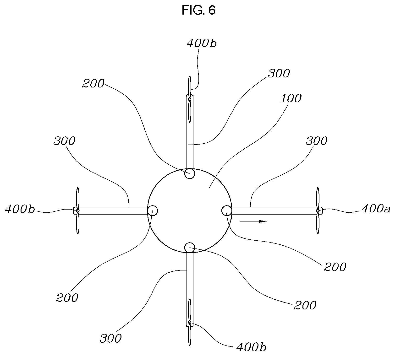 Patent US11787530 Figure 6 – Fail safety apparatus of air mobility