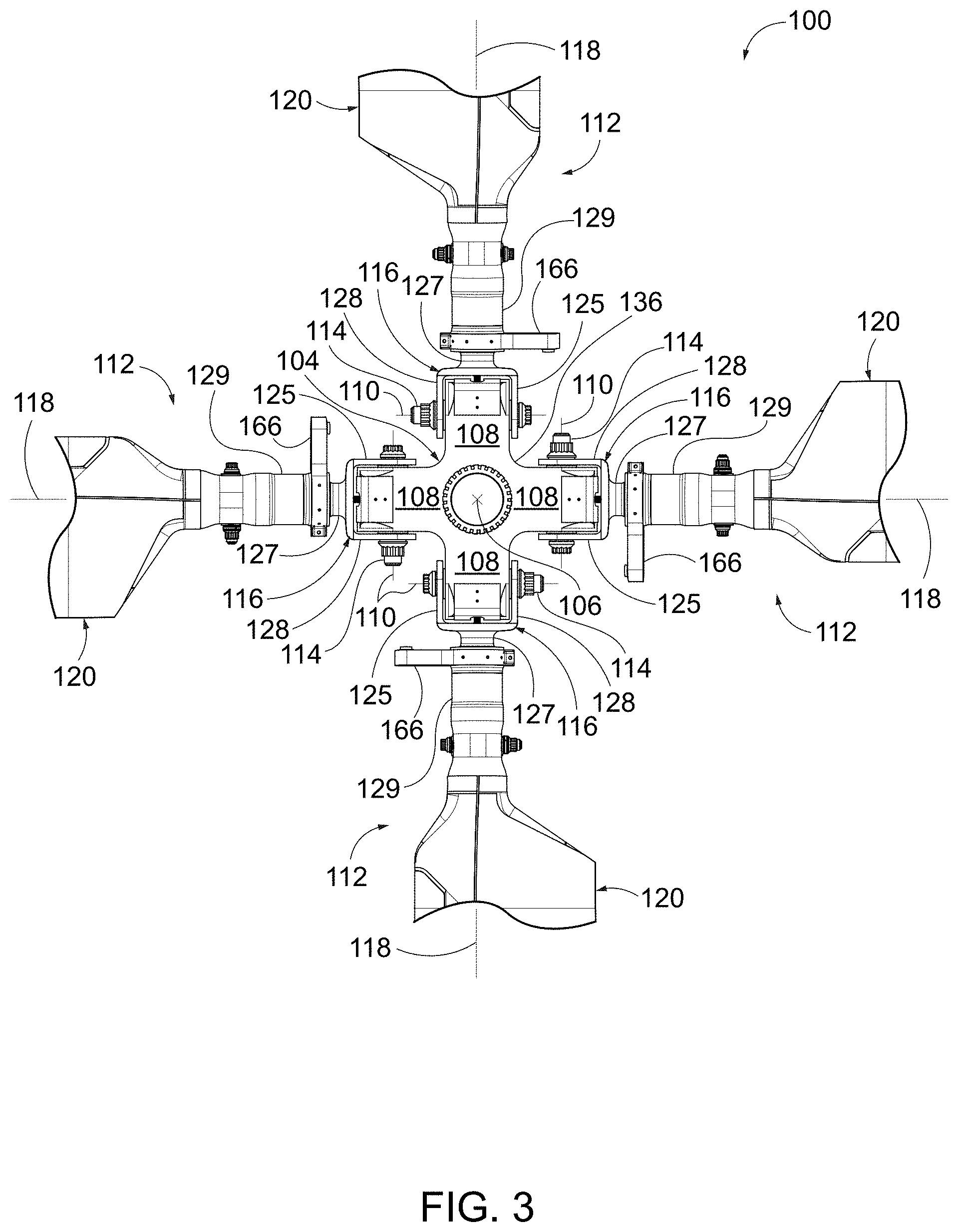 Patent US11787533 Figure 3 – Rotor assemblies for rotorcraft