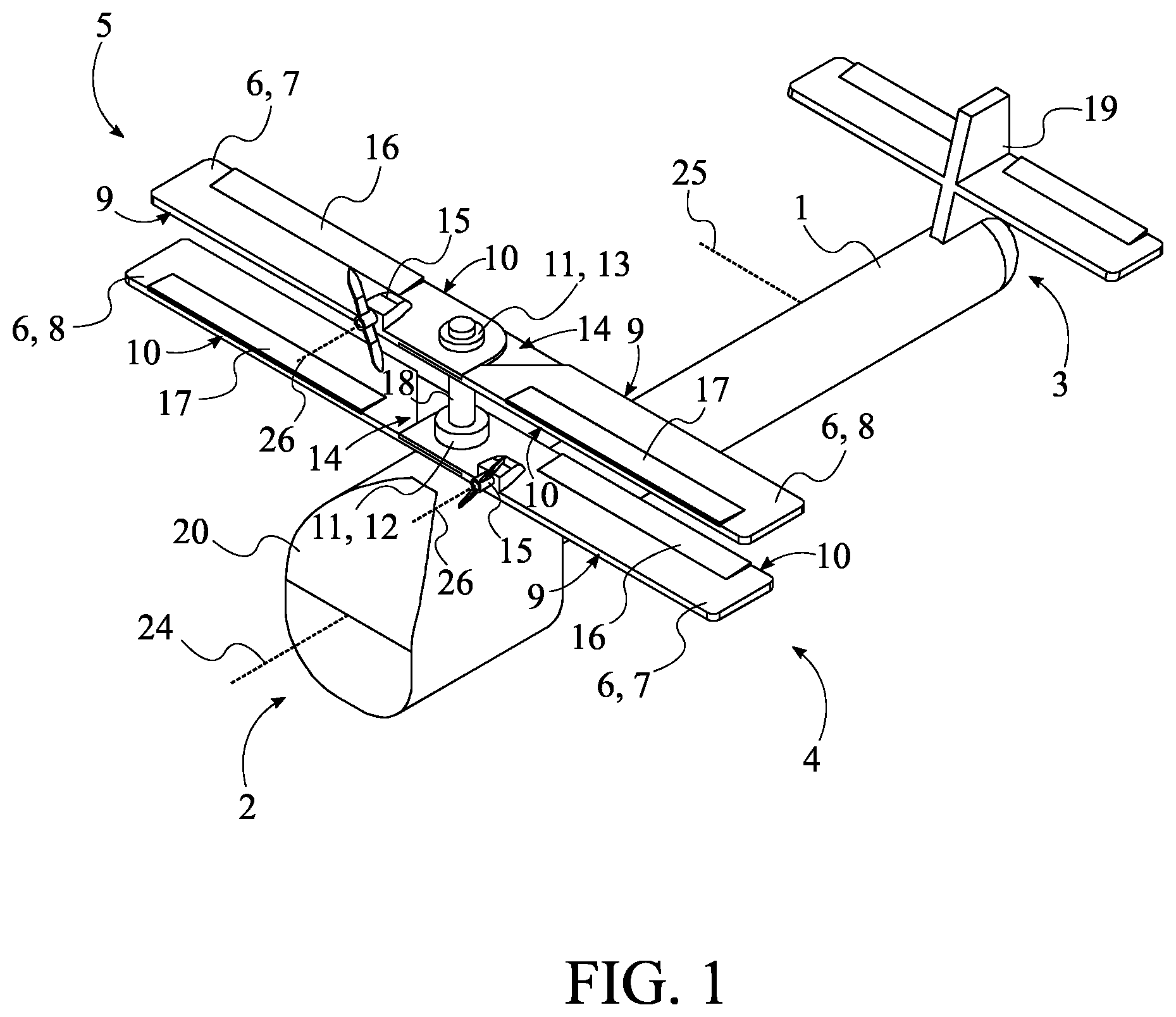 Patent US11787539 Figure 1 – Convertible aircraft system
