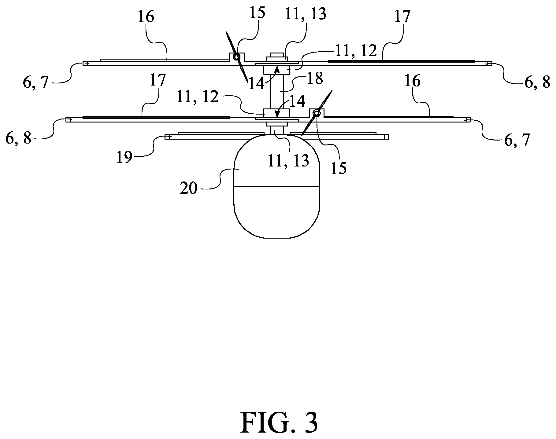Patent US11787539 Figure 3 – Convertible aircraft system