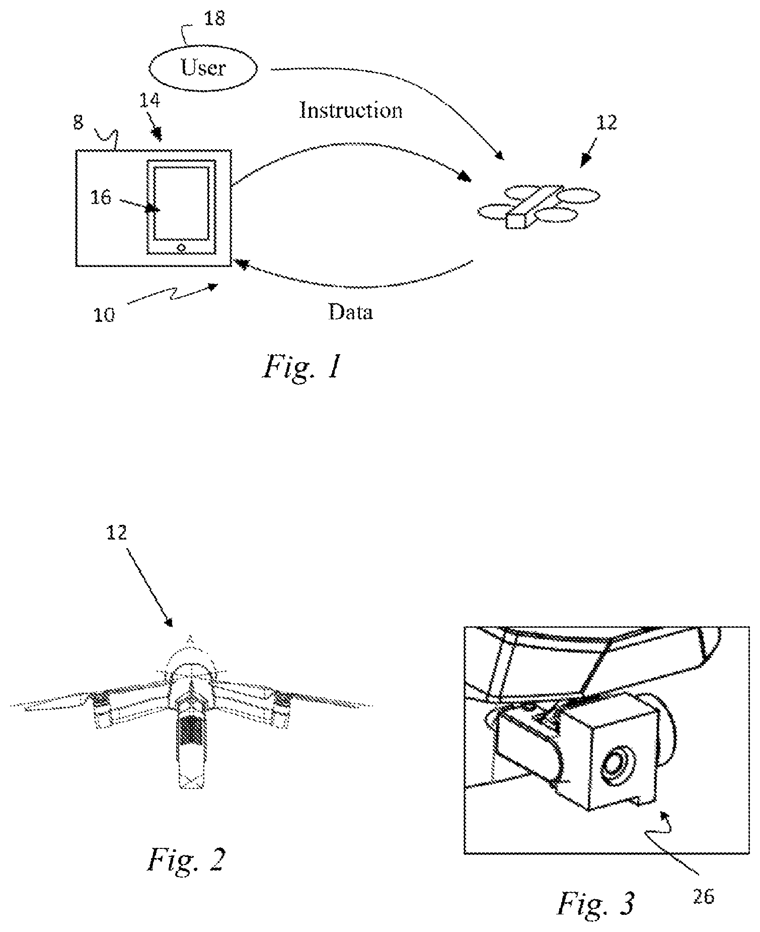 Patent US11787540 Figure 1 – Unmanned flight systems and control systems thereof