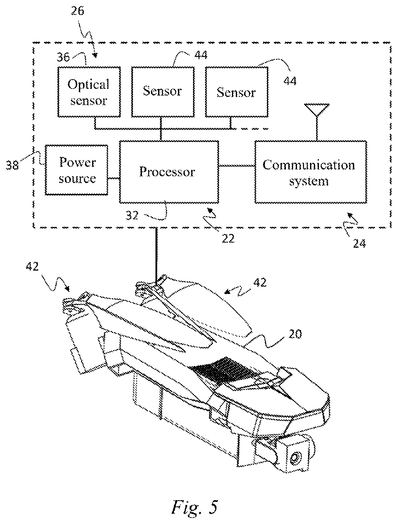 Patent US11787540 Figure 3 – Unmanned flight systems and control systems thereof