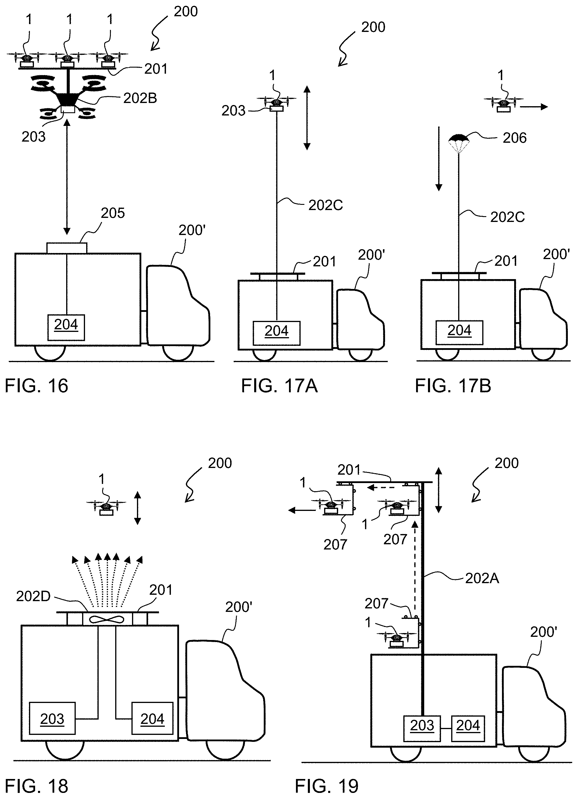 Patent US11787541 Figure 11 – Safeguarded delivery of goods by unmanned aerial vehicles