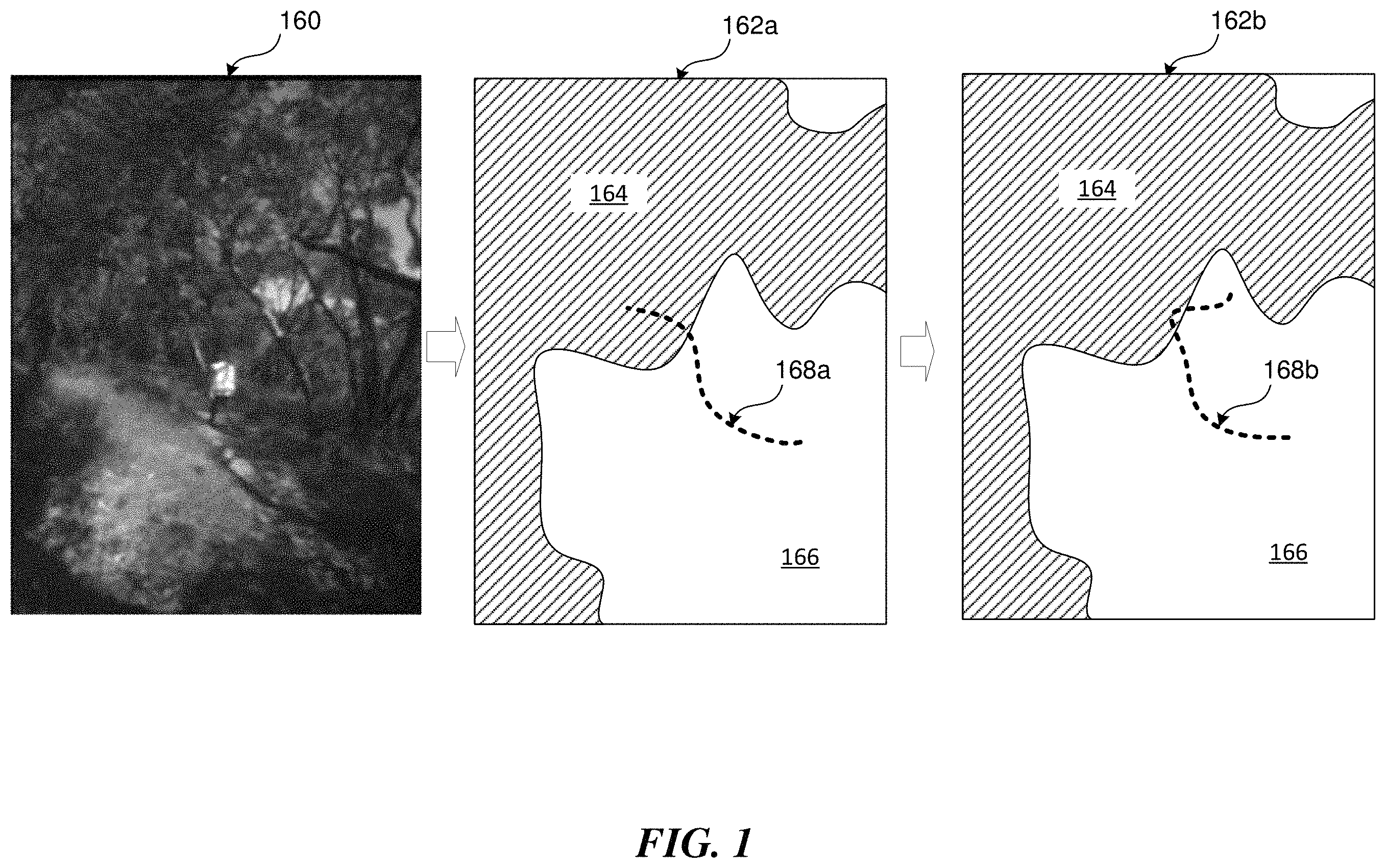 Patent US11787543 Figure 1 – Image space motion planning of an autonomous vehicle