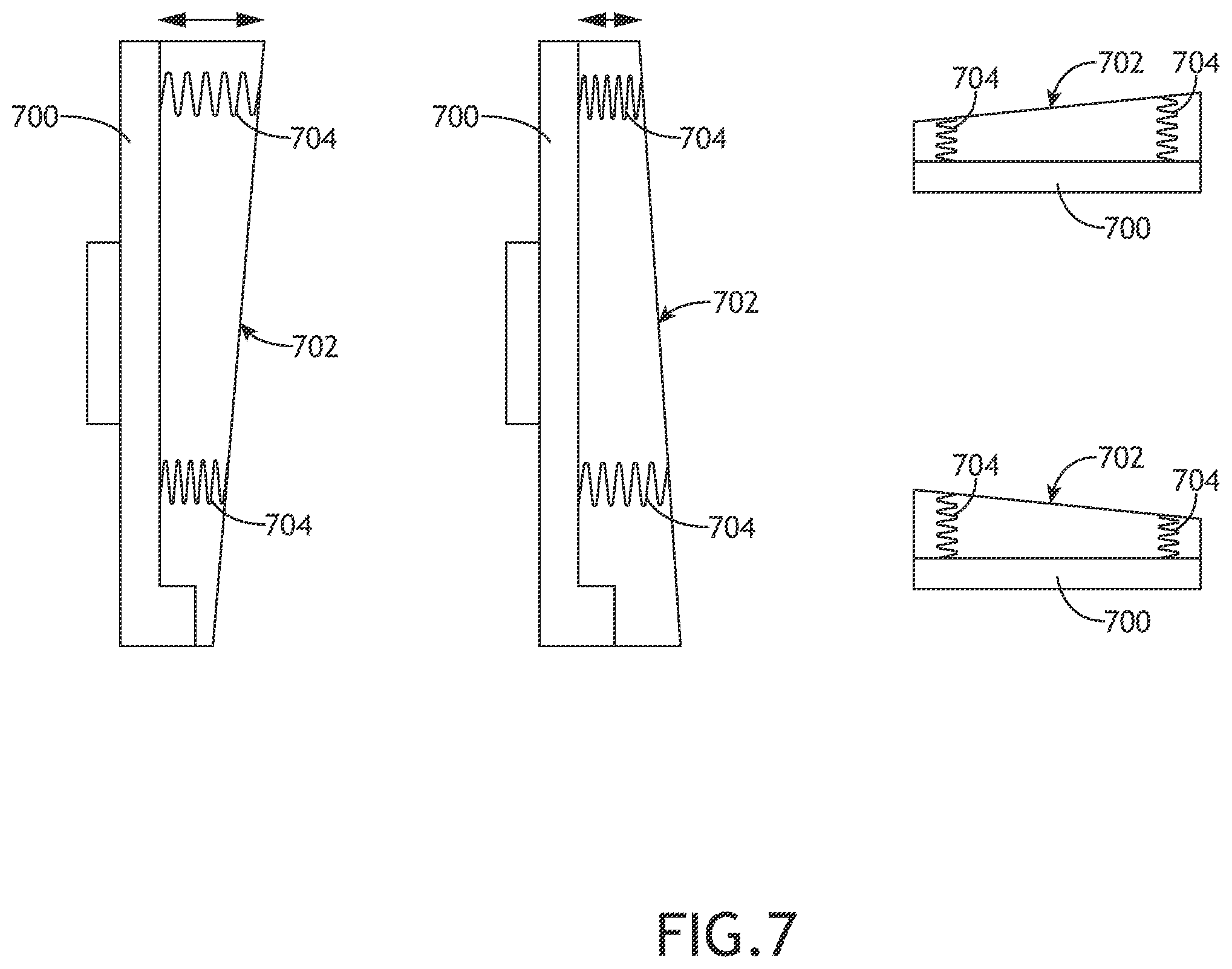 Patent US11787546 Figure 7 – Adjustable seal frame for floor mounted cabin attendant seats