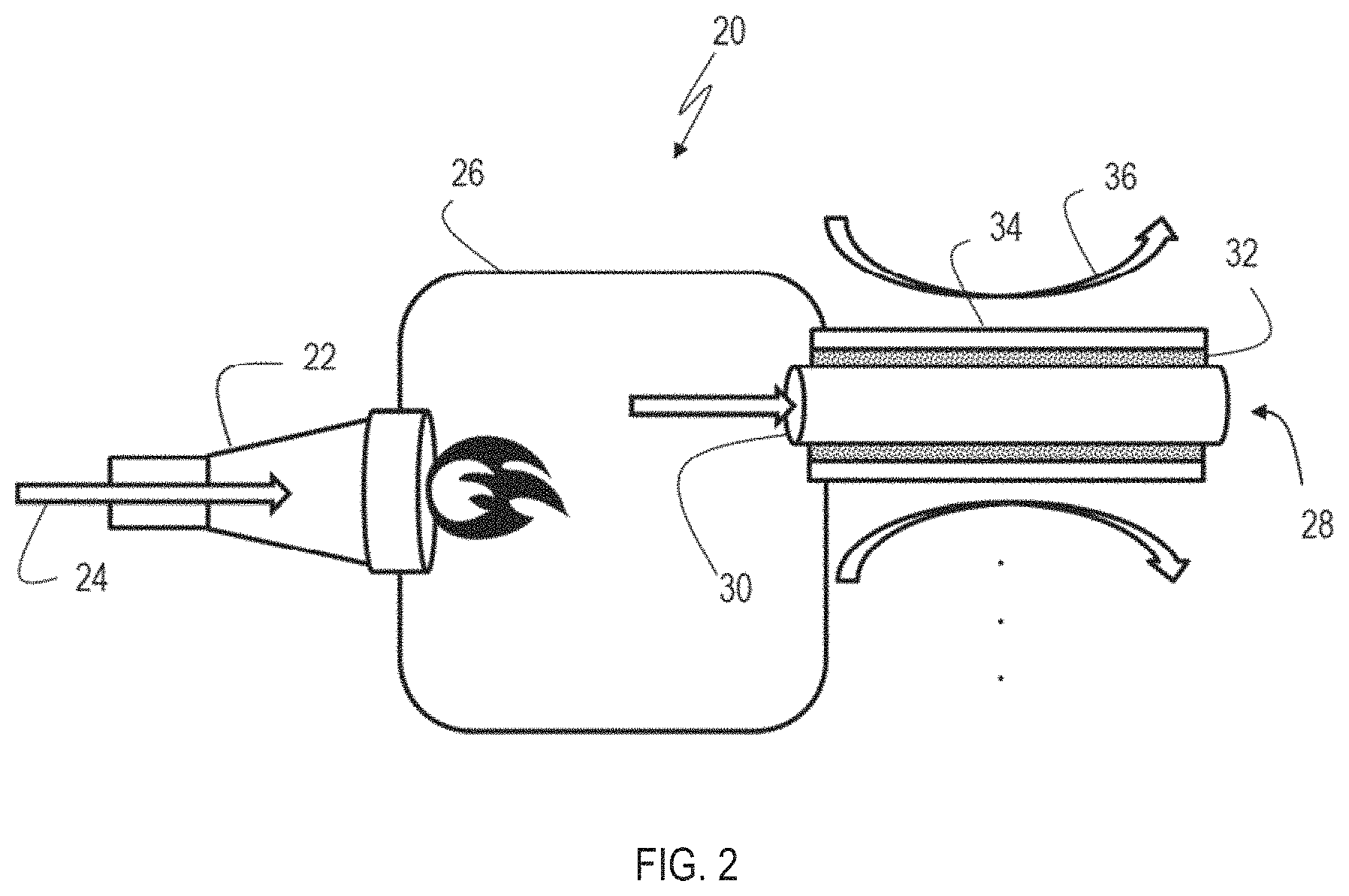 Patent US11787549 Figure 2 – Solid oxide fuel cell modular hybrid powertrain for small unmanned aircraft system (UAS)
