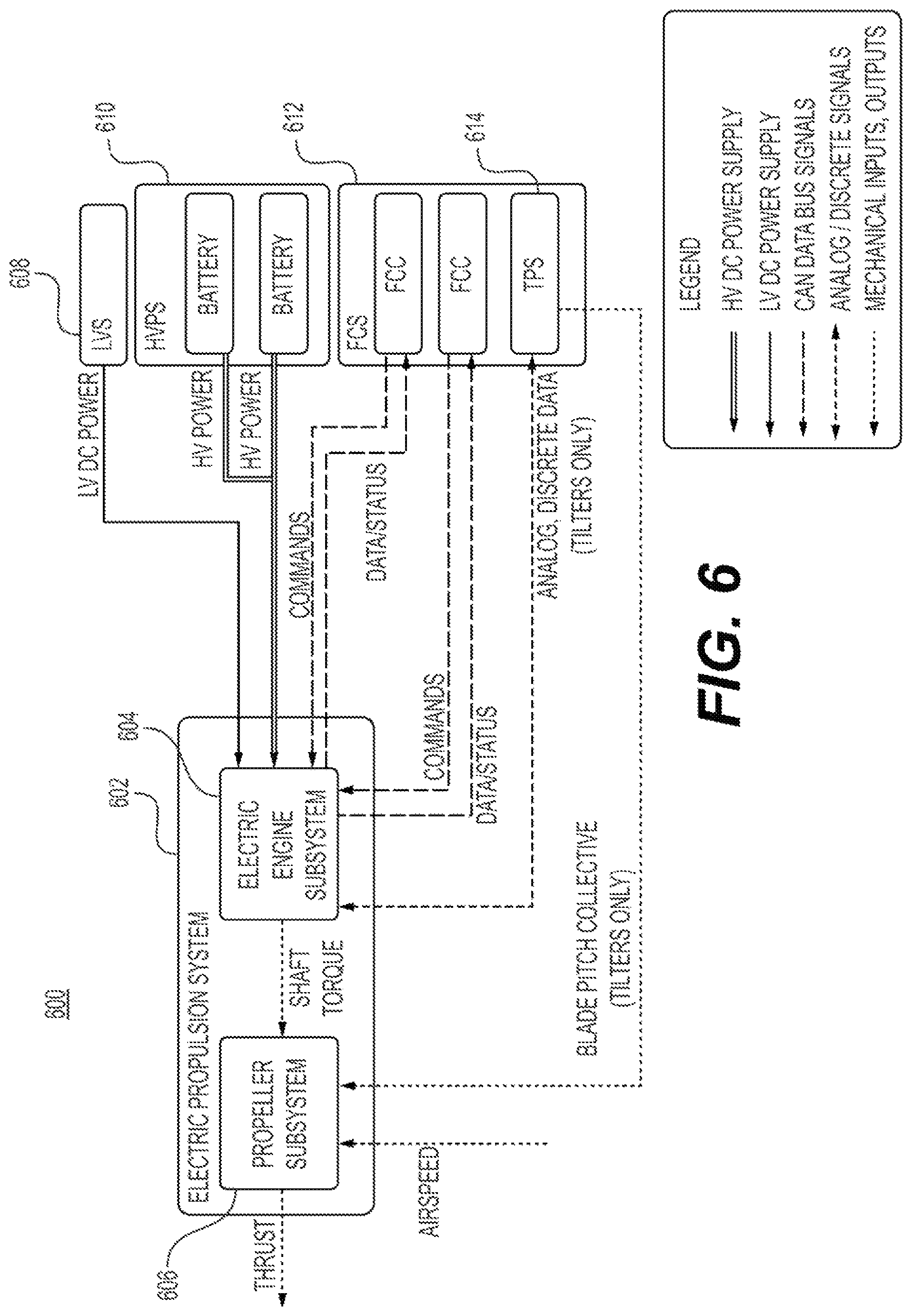 Patent US11787551 Figure 6 – Vertical takeoff and landing aircraft electric engine configuration