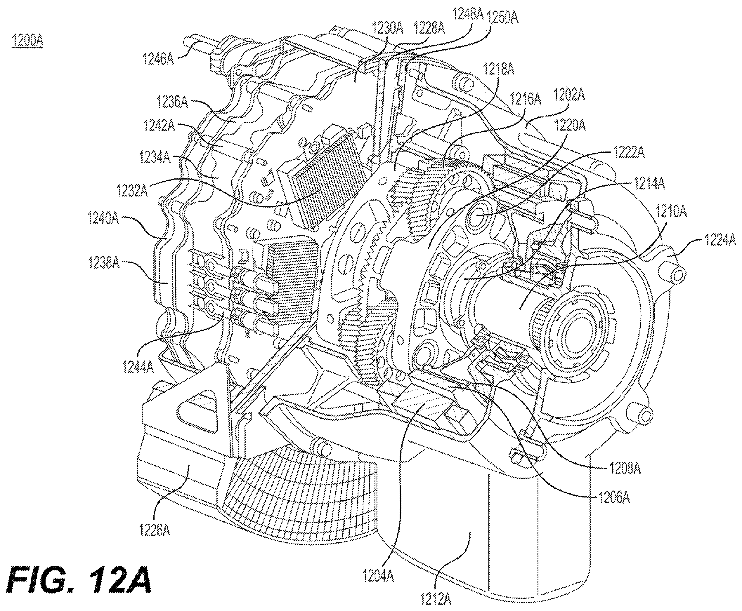Patent US11787551 Figure 12 – Vertical takeoff and landing aircraft electric engine configuration