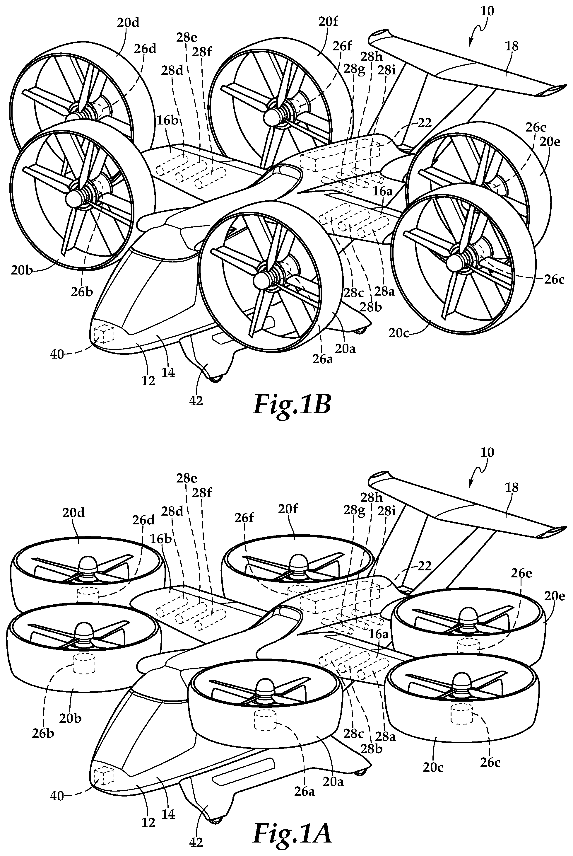 Patent US11787554 Figure 1 – Aircraft airframes having integral fuel tanks